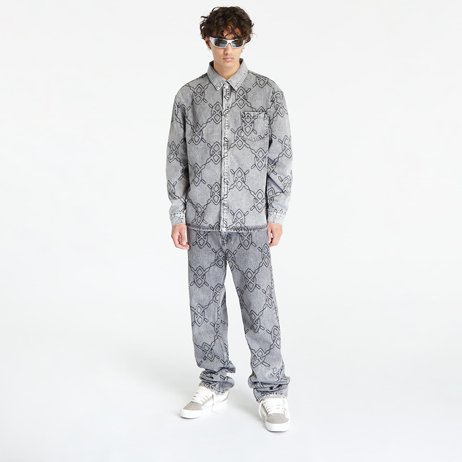 Džinsi Daily Paper Rahul Pants Mid Grey
