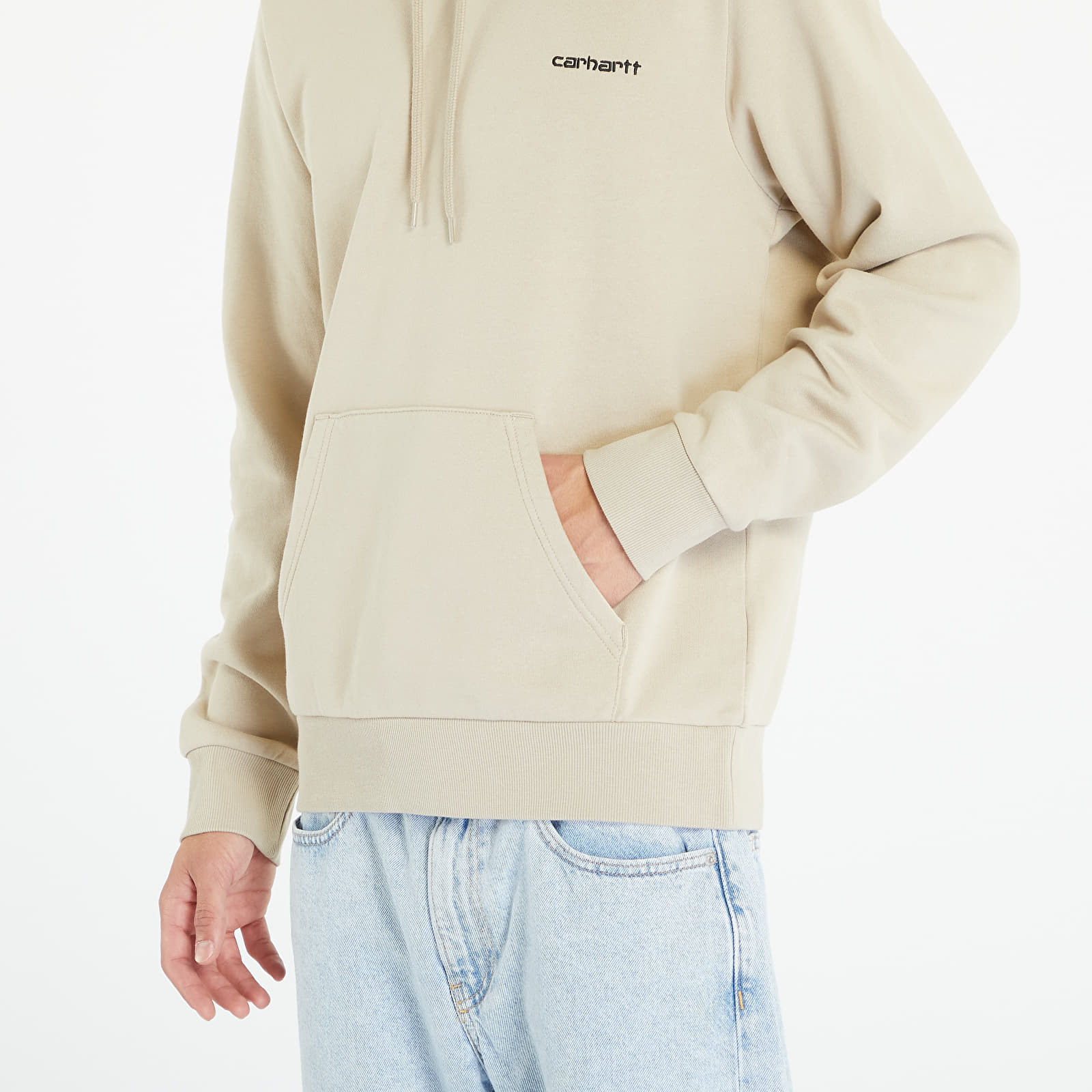 Mikiny Carhartt WIP Hooded Script Embroidery Sweatshirt Wall