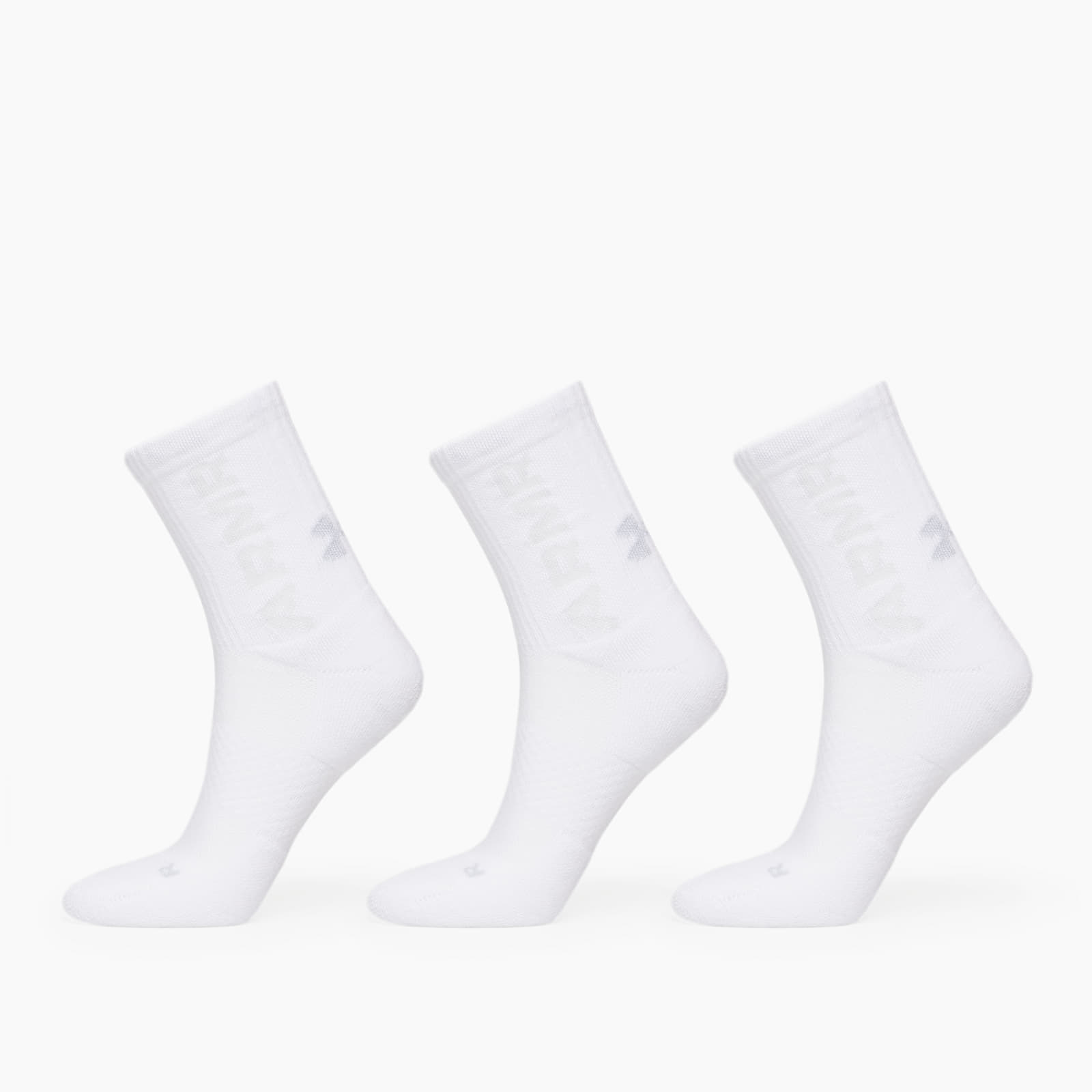 Under Armour 3-Maker Cushioned Mid-Crew 3-Pack Socks White