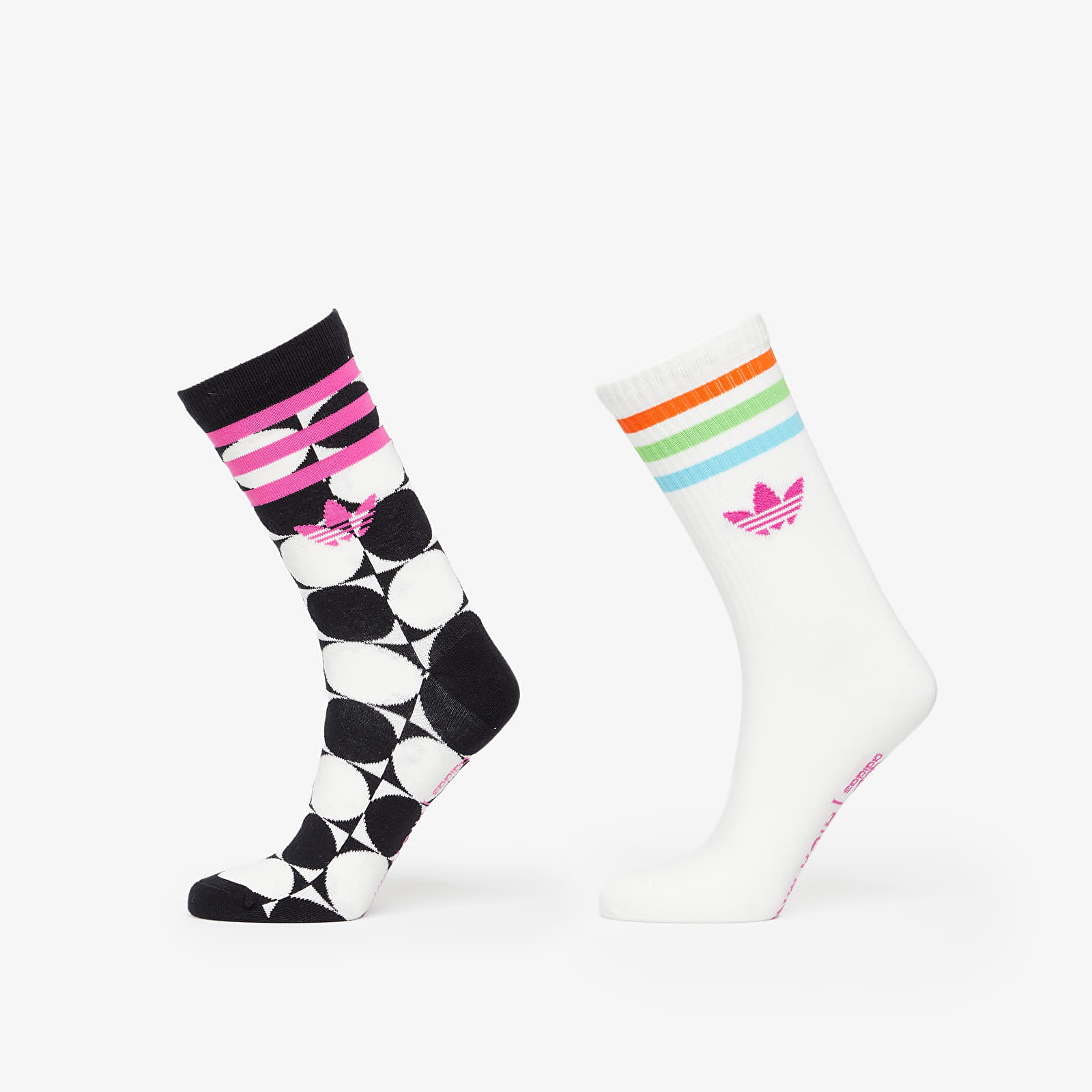 adidas x RICH MNISI Pride Sock 2-Pack Black/ Off White