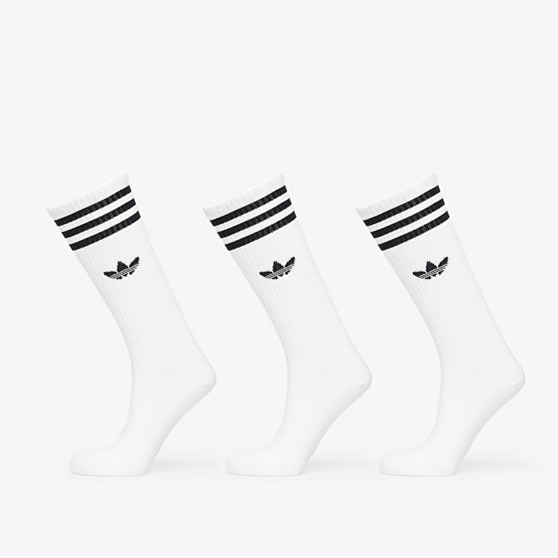 Sokker adidas High Solid Crew Sock 3-Pack White