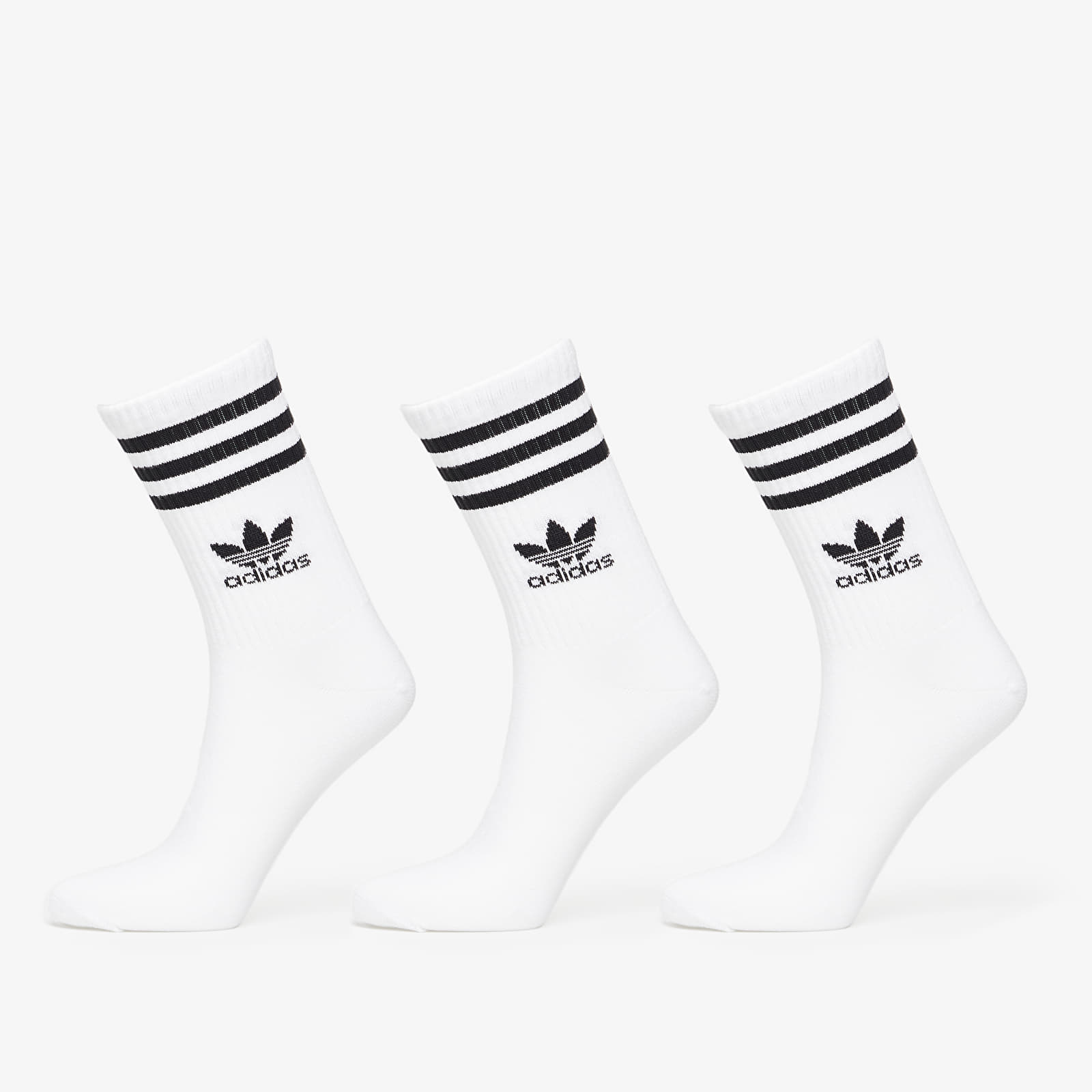 Socks adidas Mid Cut Crew Sock 3-Pack White