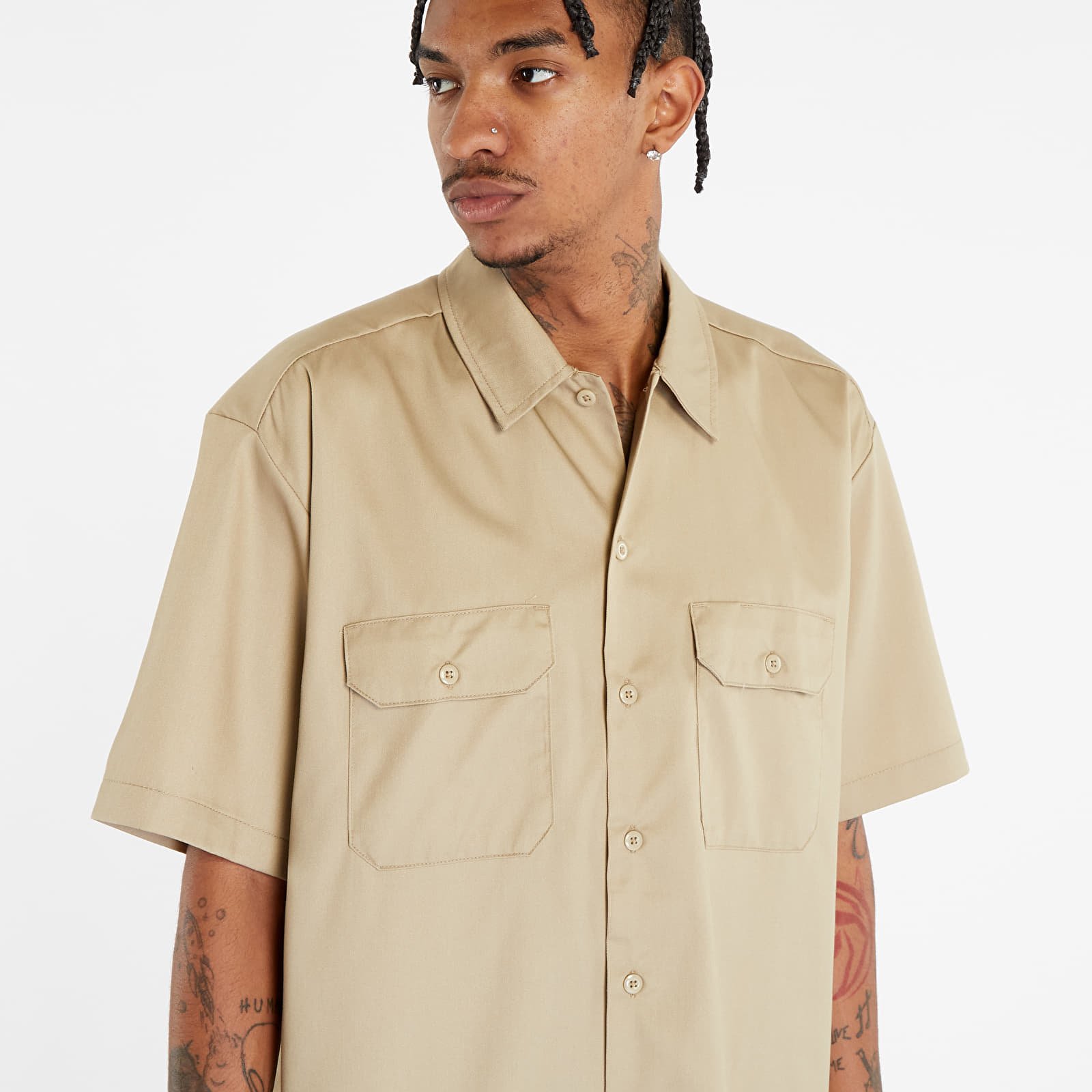 Shirts Dickies Work Shirt Ss Rec Khaki