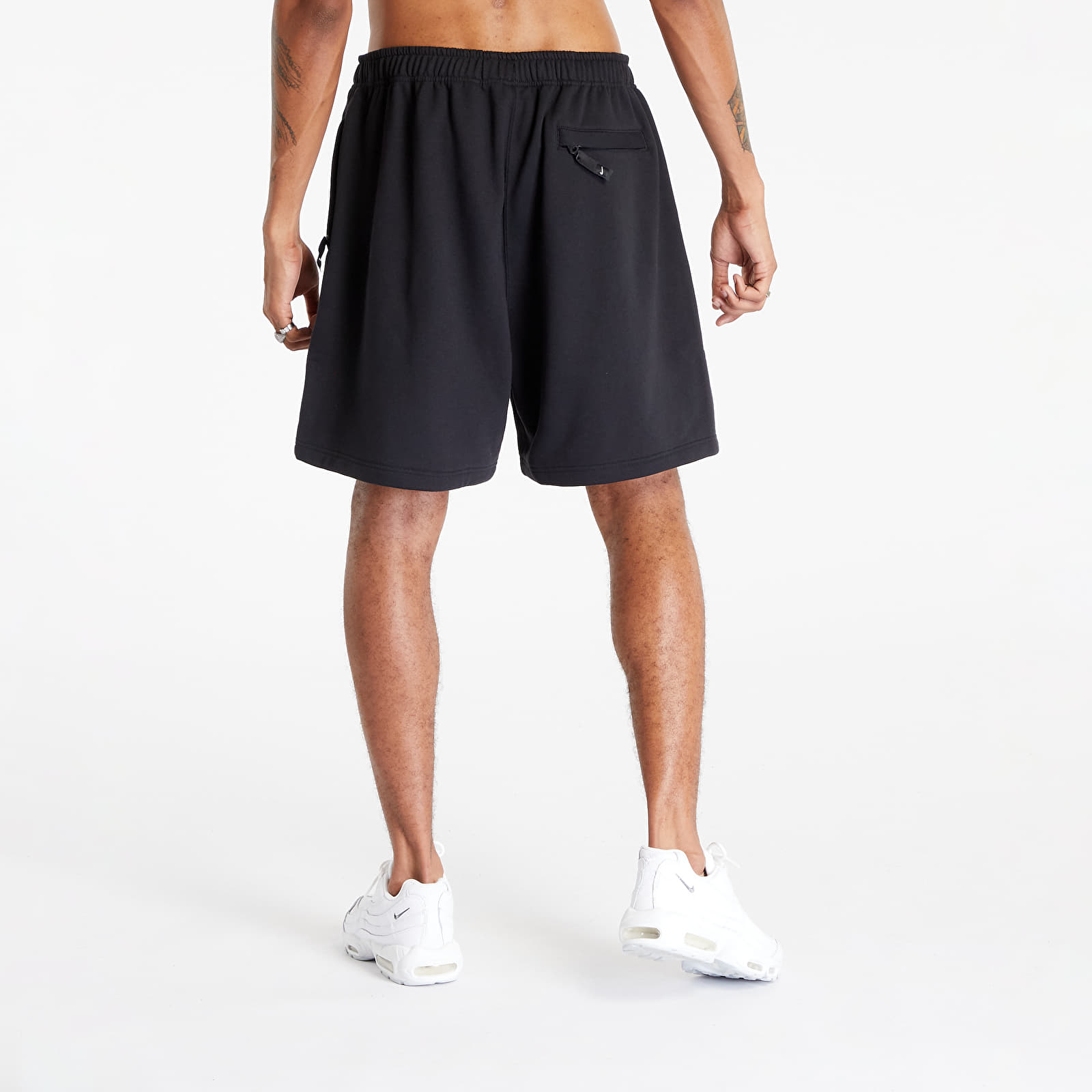 ★★Nike★★ Solo Swoosh French Terry Shorts M Black White D Nike Solo Swoosh Men's French Terry Shorts, Black/White