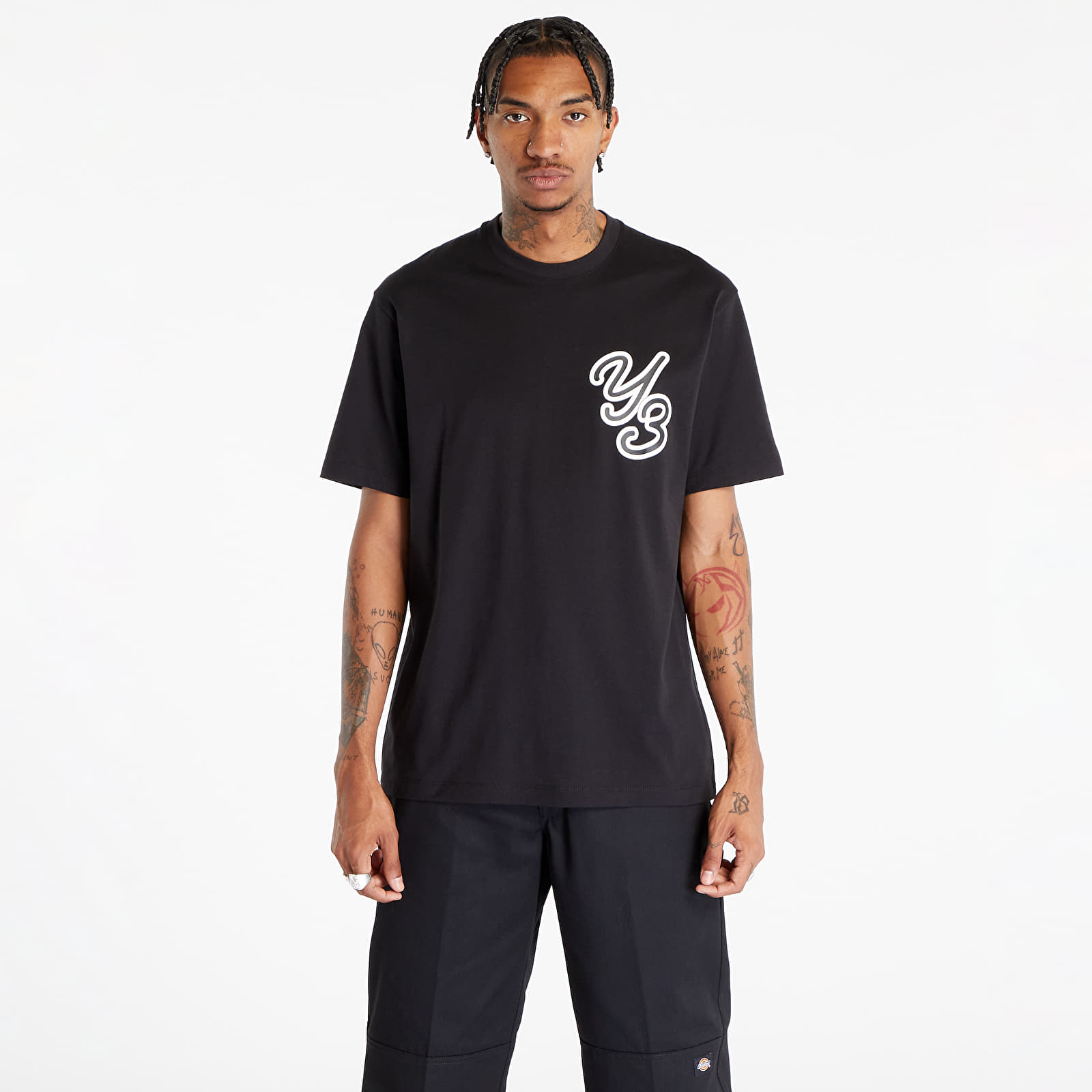 Tシャツ・カットソー Y-3 FW25 \"Y-3 GRAPHIC SHORT SLEEVE TEE\" (JZ0717 GRANITE) adidas Y-3 Graphic Short Sleeve T-Shirt - Grey | adidas UK