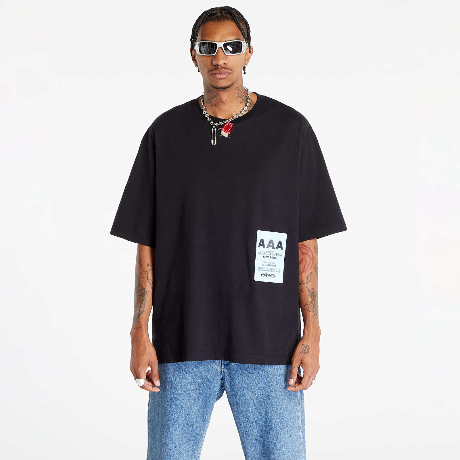 Tricouri  Ambush Pass Graphic T-Shirt Tap Shoe/ Blanc De Blanc