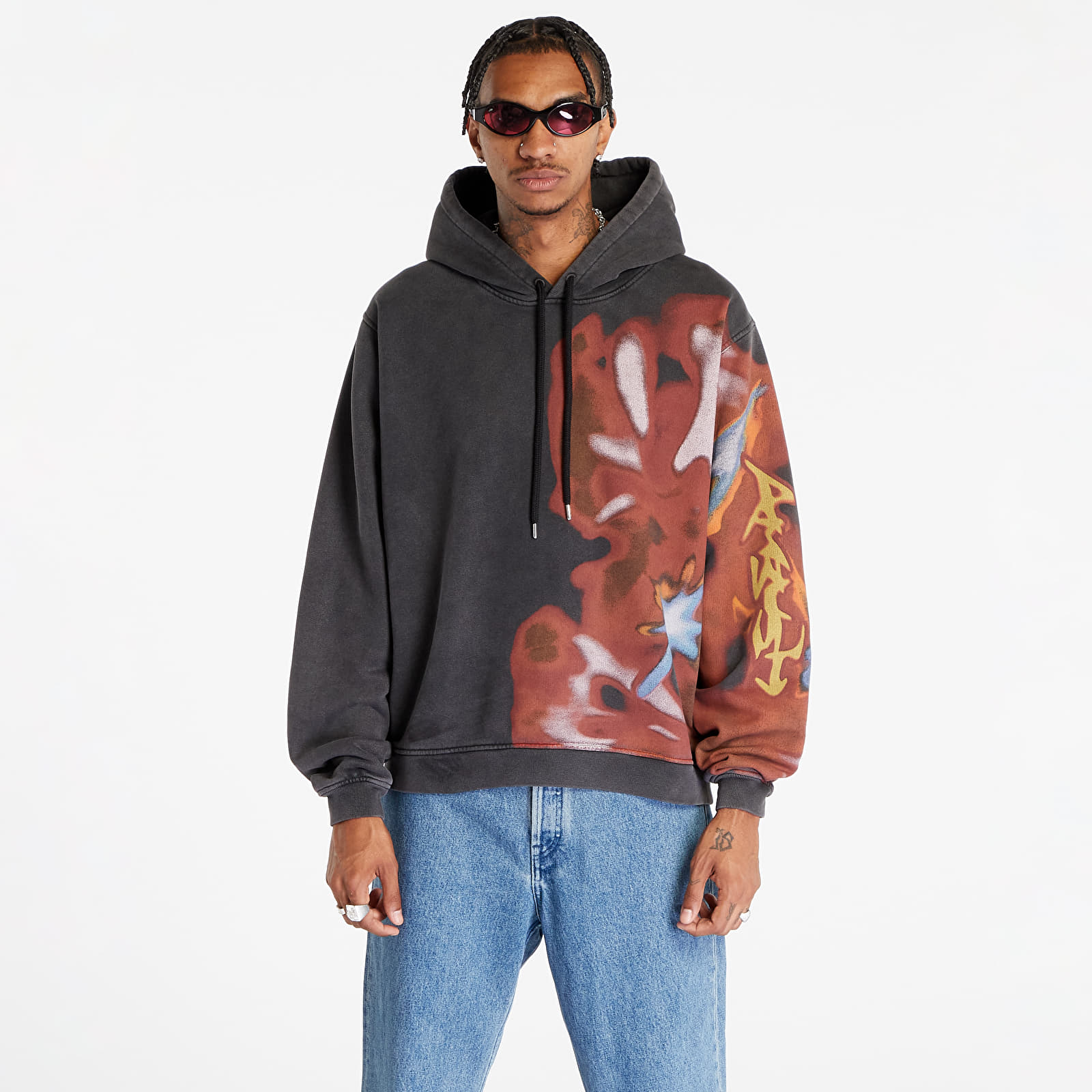 Hoodies and sweatshirts  Ambush Graphic Hoodie UNISEX Tap Shoe/ Valiant Poppy