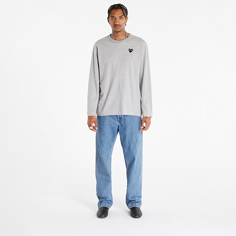T-shirts Comme des Garçons PLAY Heart Logo Long Sleeve Tee UNISEX