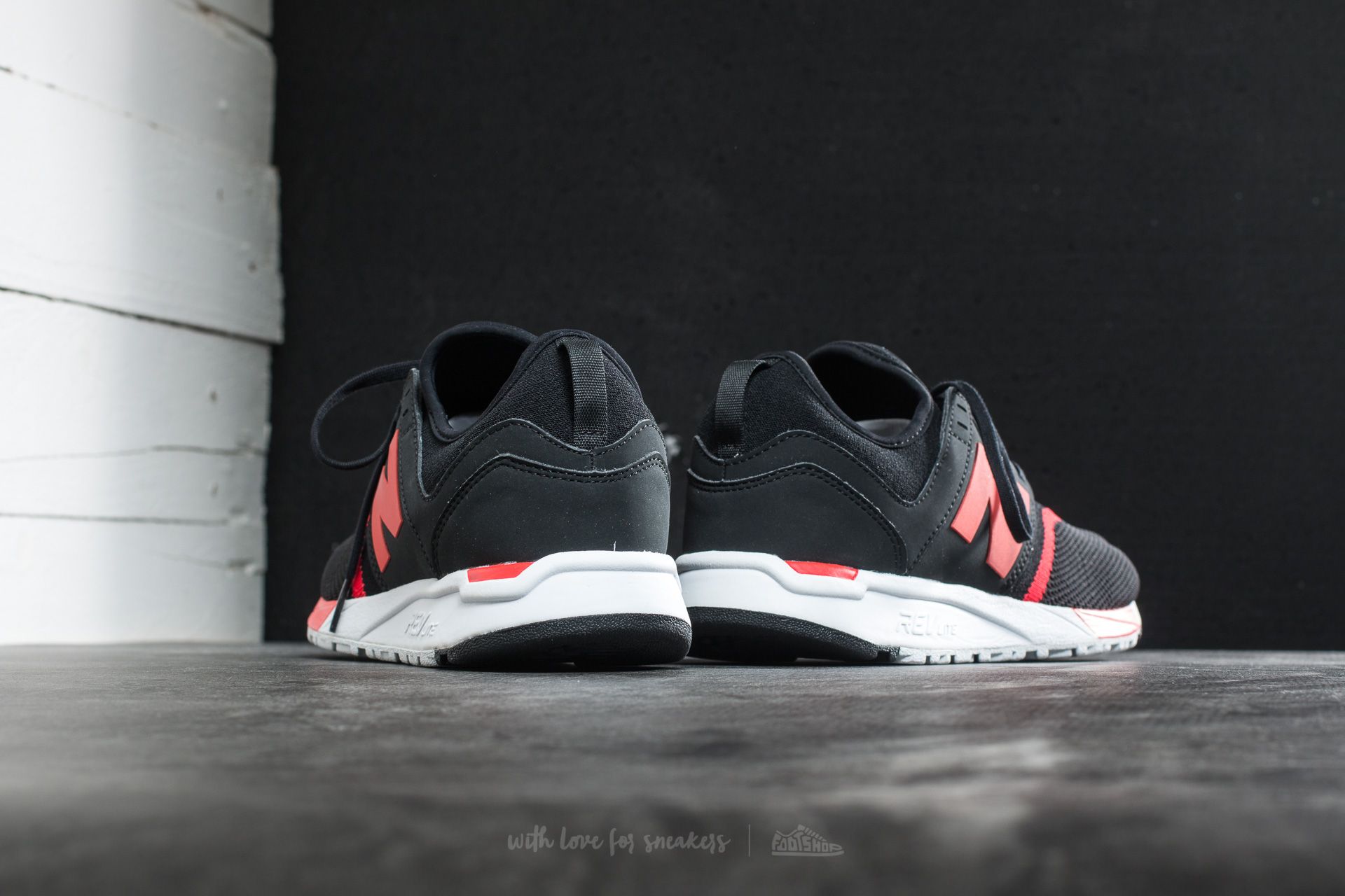 New balance 247 red and clearance black