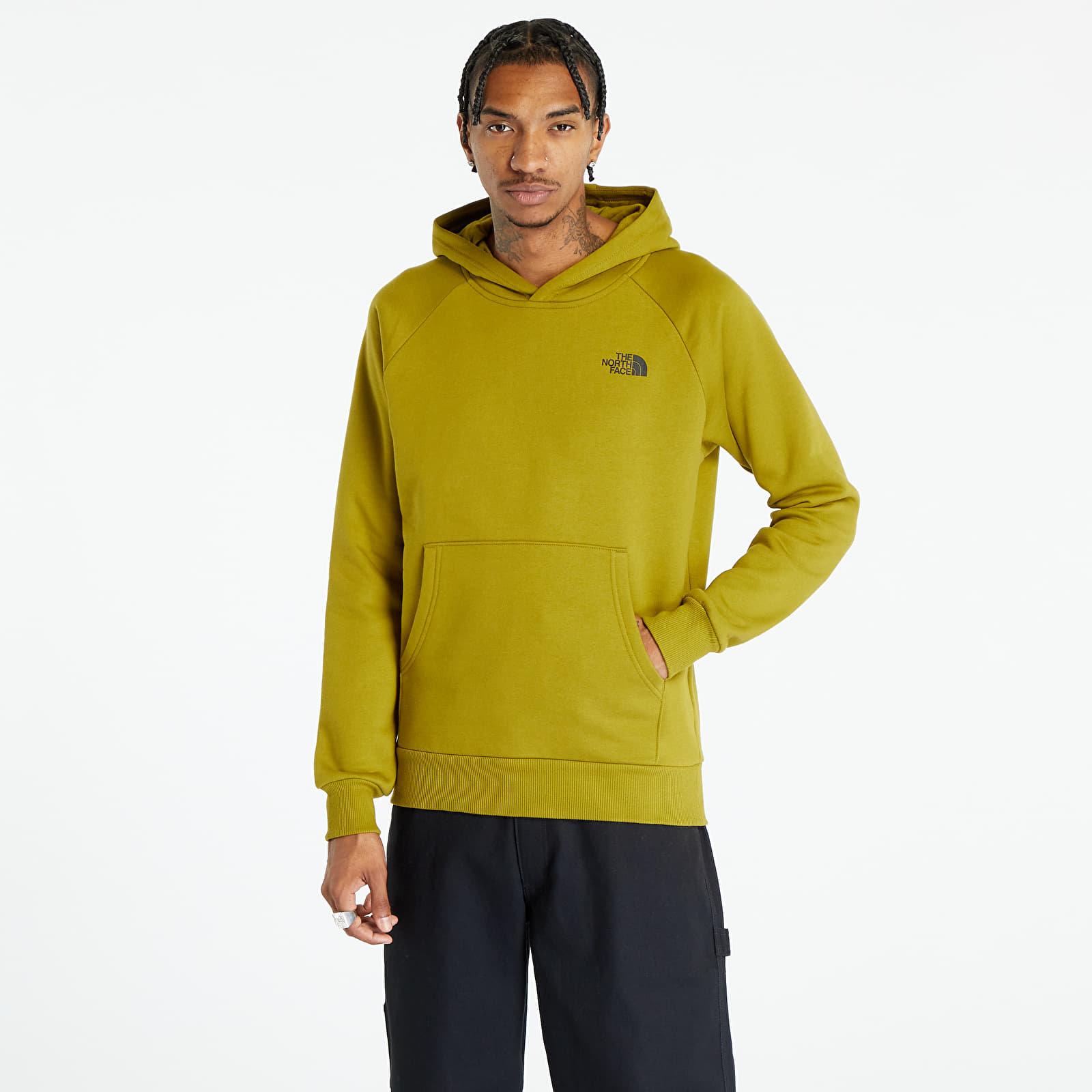 Bluza The North Face Raglan Redbox Hoodie Sulphur Moss M