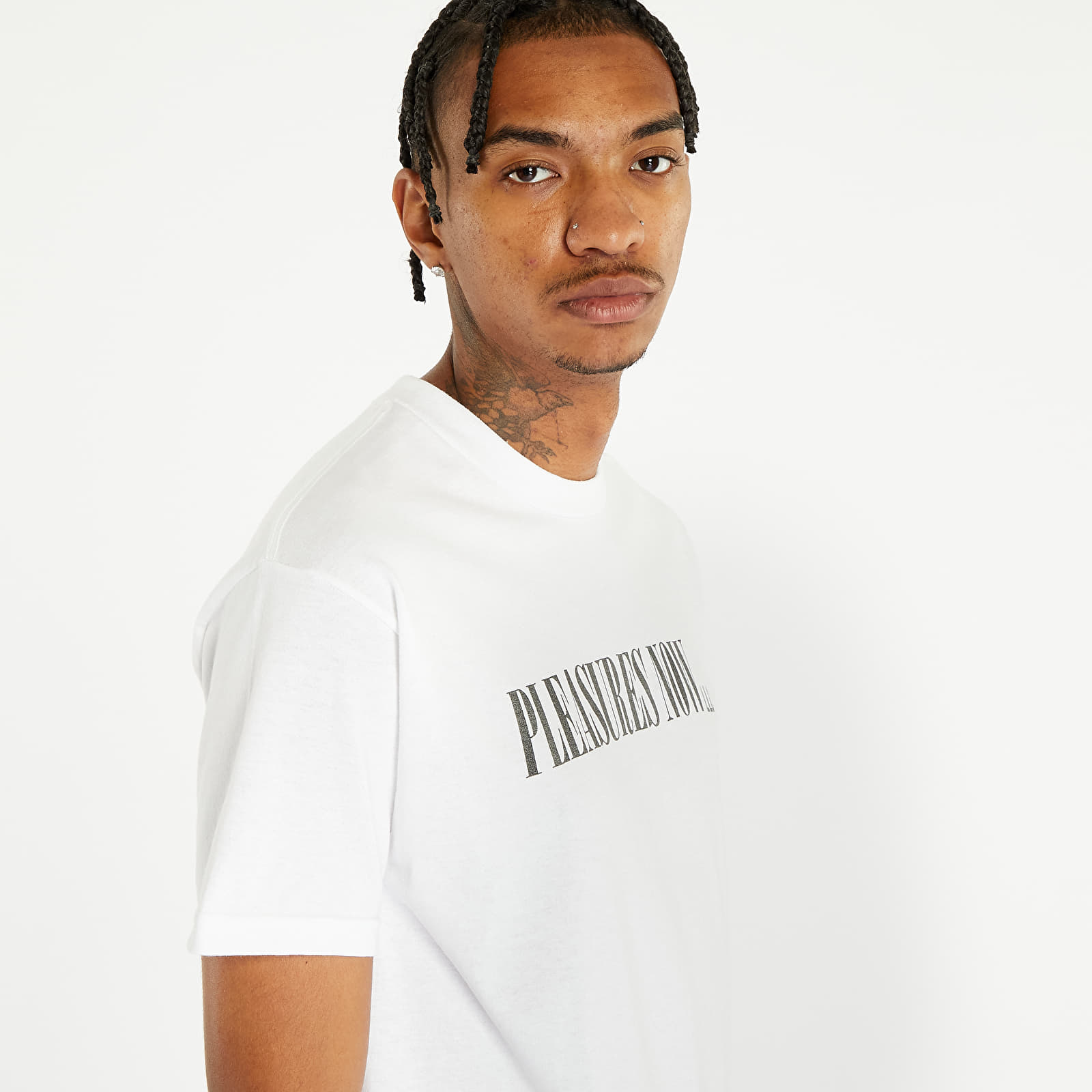 Pólók PLEASURES LLC Short Sleeve Tee White
