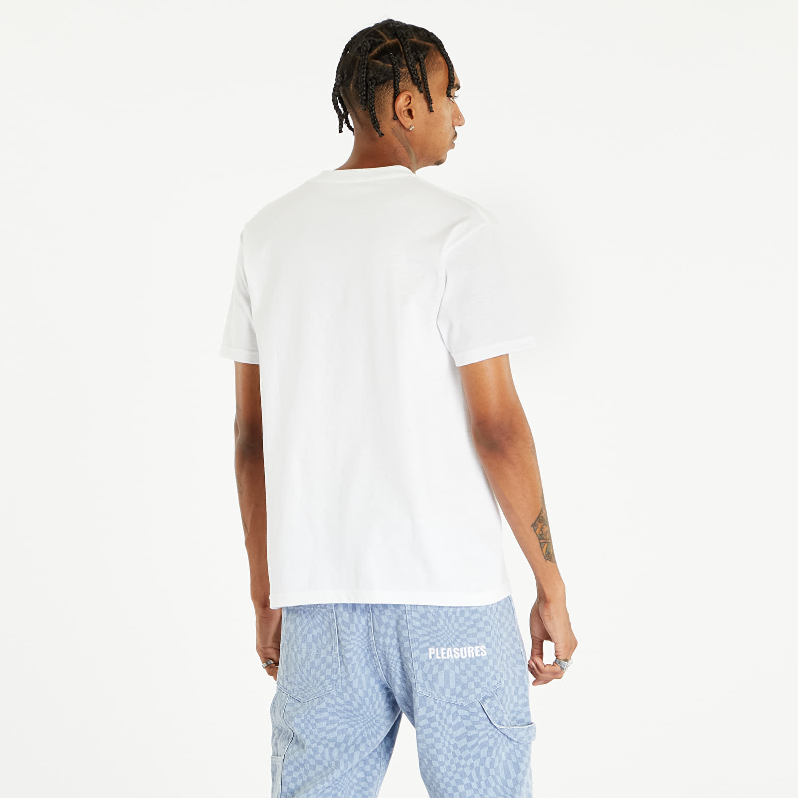 Pólók PLEASURES LLC Short Sleeve Tee White