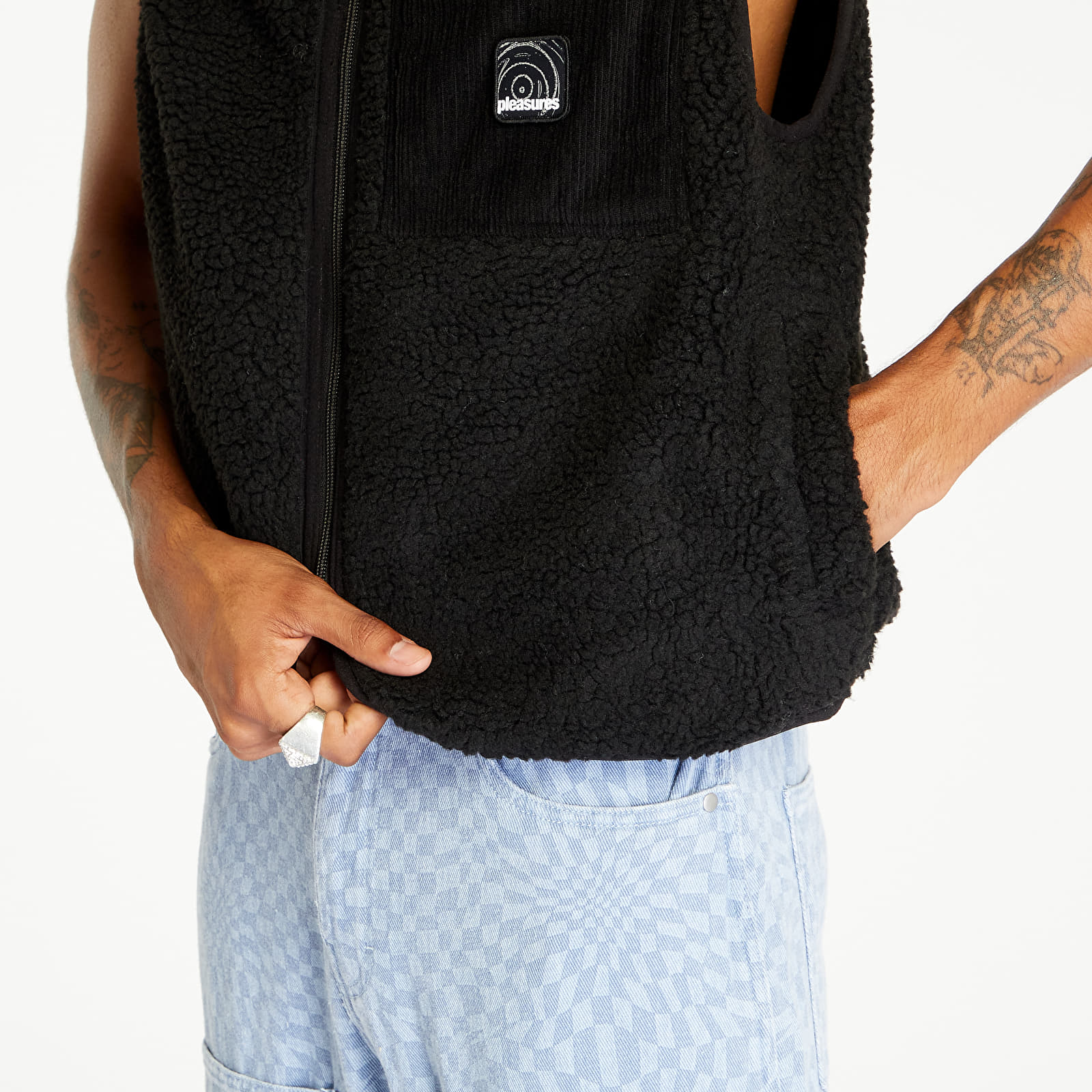 Gilets PLEASURES Infinite Reversible Vest Black