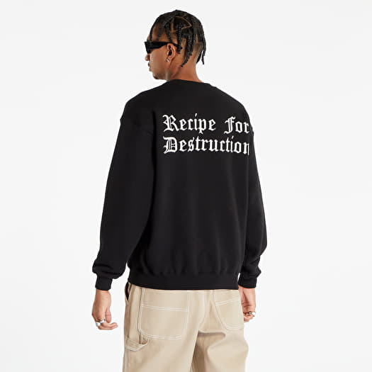 Hoodies and sweatshirts PLEASURES Recipe Crewneck Black Footshop