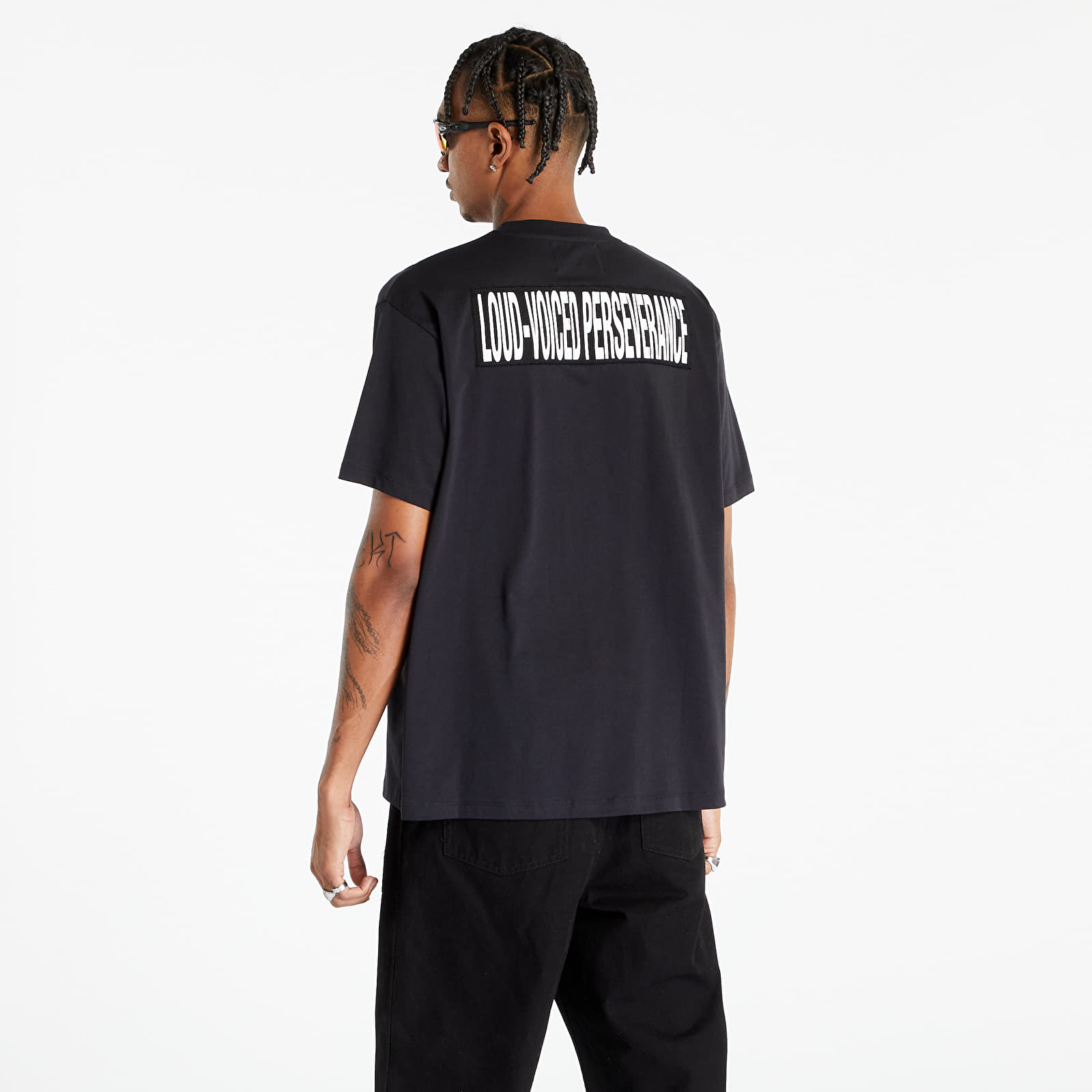 T-shirts FRED PERRY x RAF SIMONS Printed Patch Relaxed Tee Black