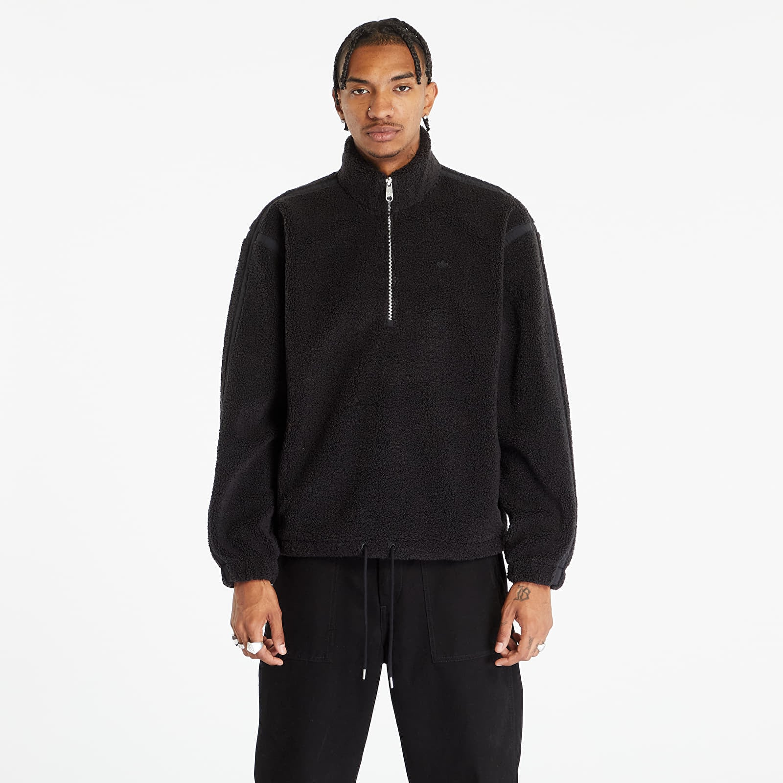 adidas Originals Premium Essentials Fleece HalfZip Crewneck