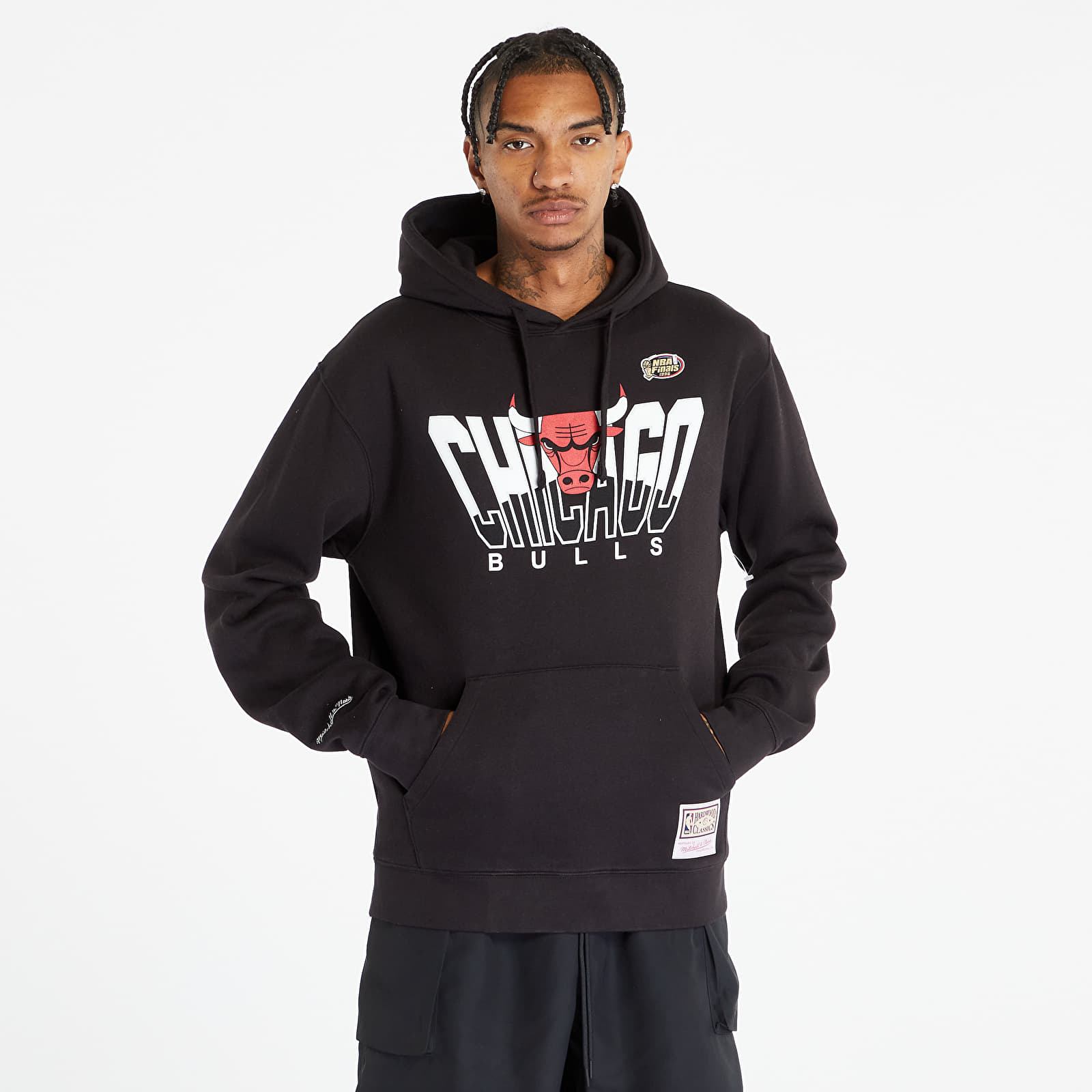 Mikiny Mitchell & Ness NBA Retrodome Hoodie Chicago Bulls Black