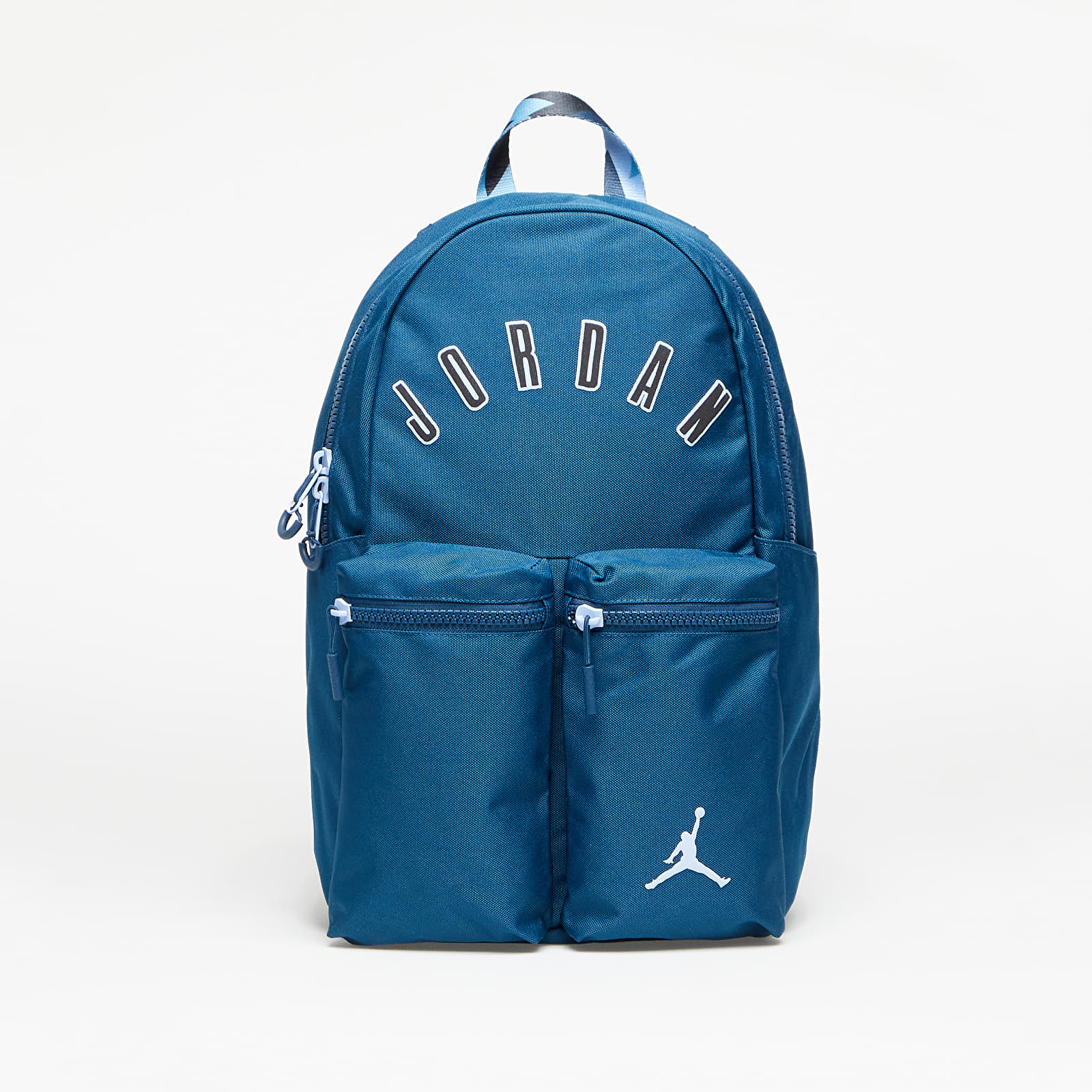 Jordan blue and white backpack sale
