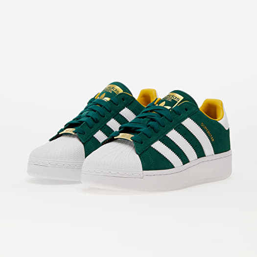 adidas Originals Superstar XLG sneakers in white and green
