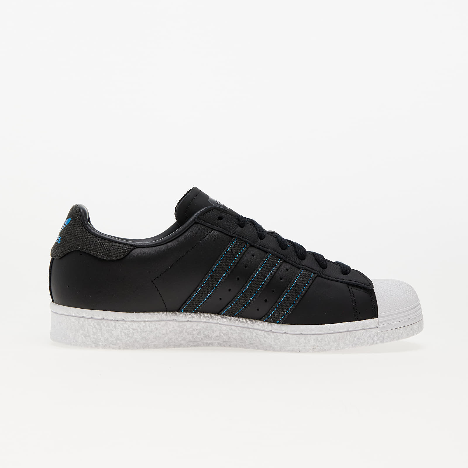 Men's shoes adidas Superstar Core Black/ Core Black/ Brave Blue