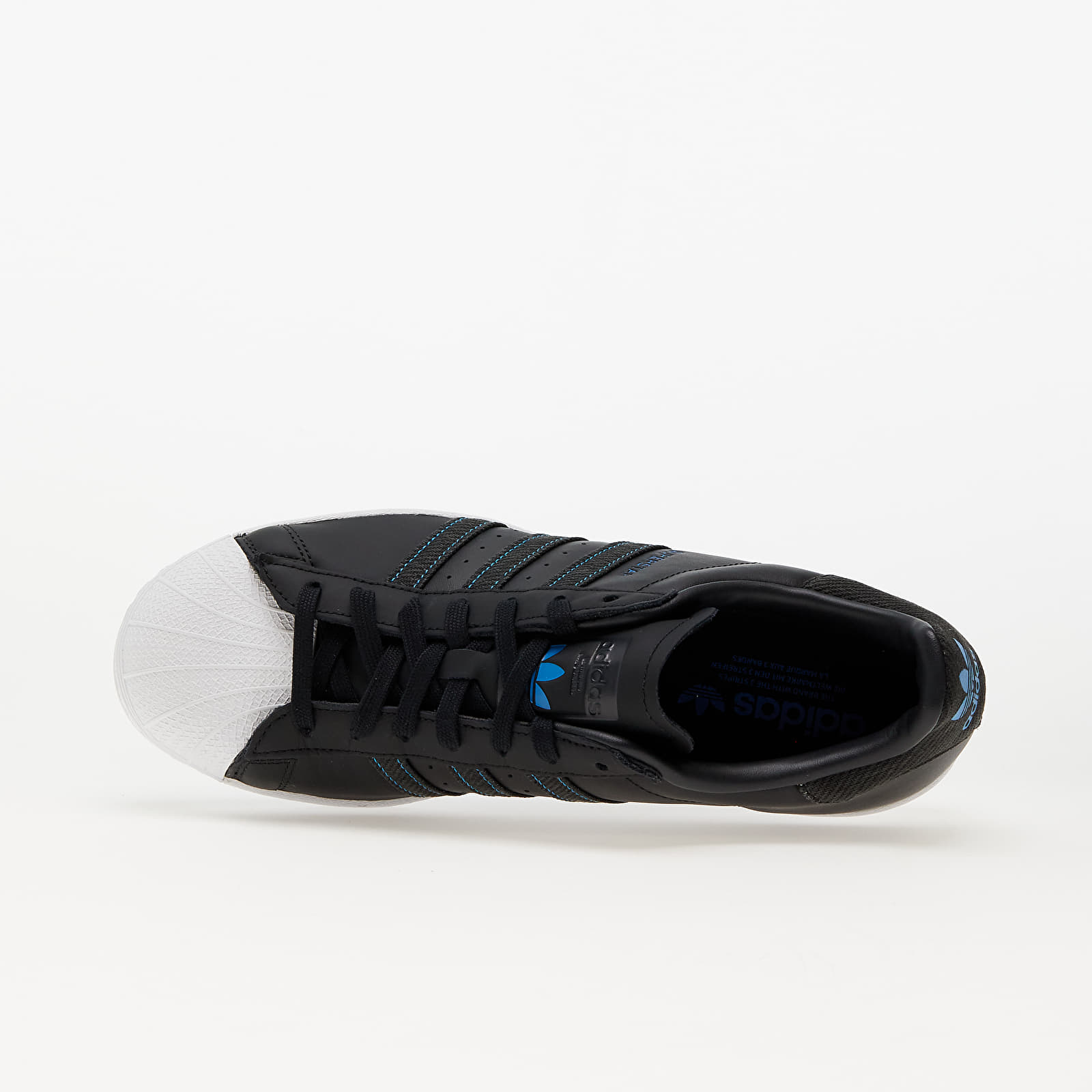 Men's shoes adidas Superstar Core Black/ Core Black/ Brave Blue