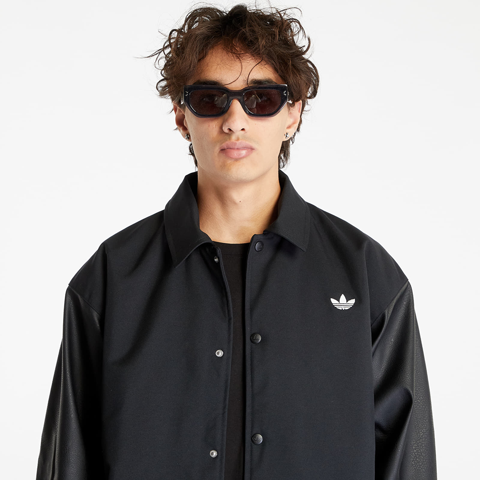 Jacken adidas Originals WNTR Sweatshirt Varsity Jacket Black