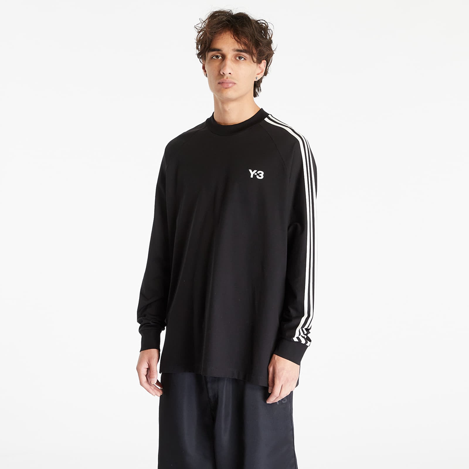 T-shirts Y-3 3-Stripes Long Sleeve Tee UNISEX Black/ Off White