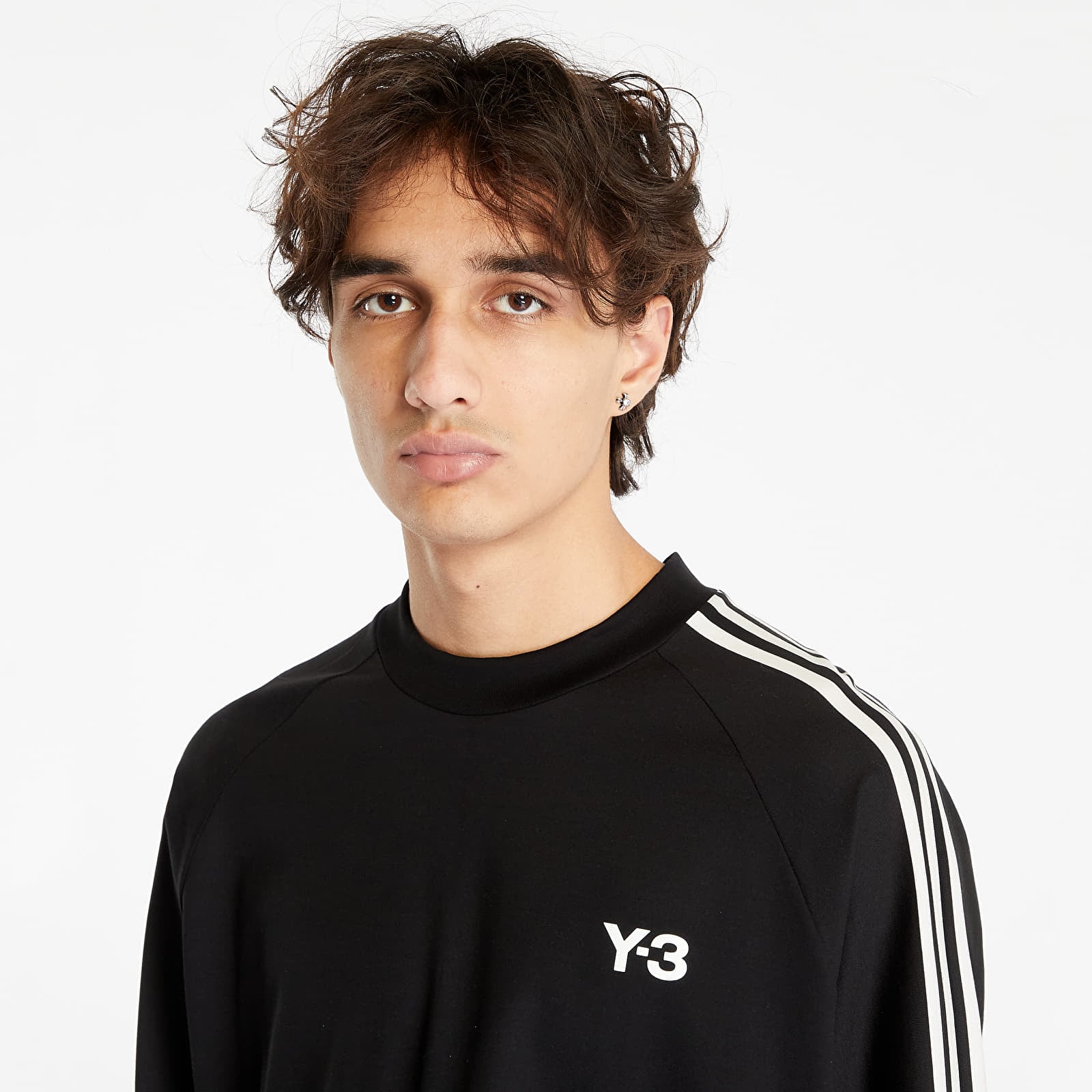 T-shirts Y-3 3-Stripes Long Sleeve Tee UNISEX Black/ Off White