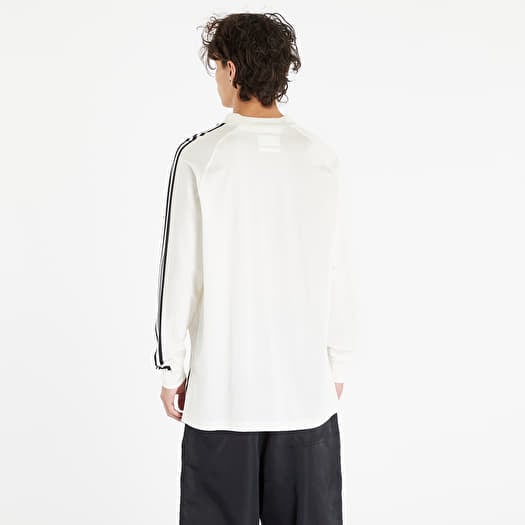 トップス Y-3 3 STRIPE PACKABLE LONG SLEEVE TEE M Y-3 3 Stripe Long Sleeve T-Shirt in Off White/Black Y-3