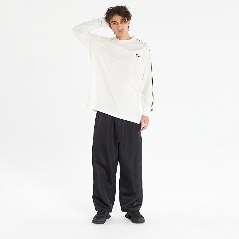 T-shirts Y-3 3 Stripes Long Sleeve Tee Off White/ Black (IA1421