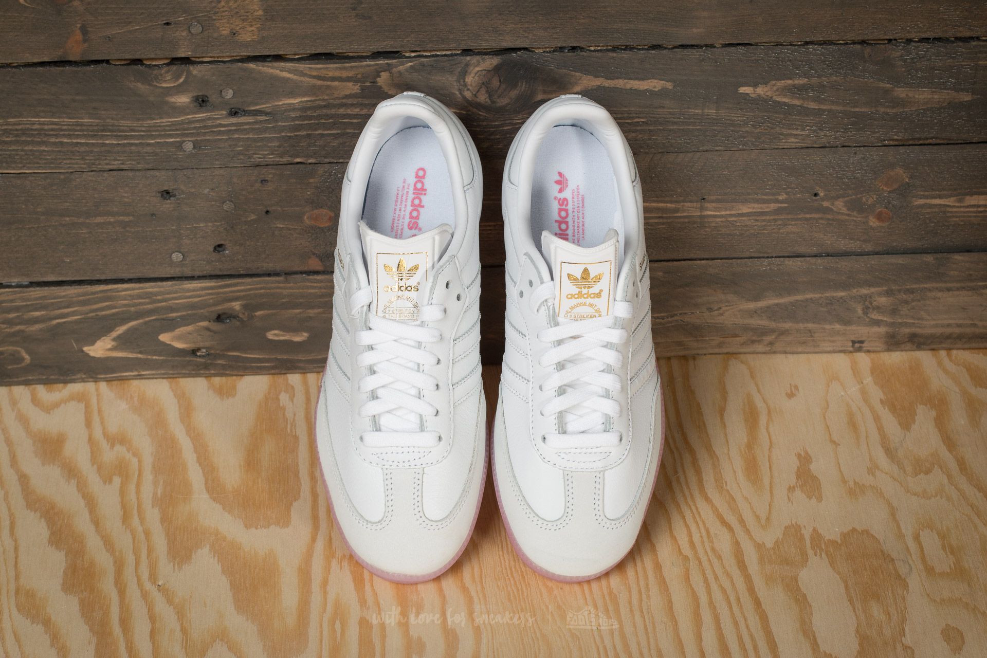 Ženski čevlji adidas Samba W Ftw White/ Ftw White/ Easy Pink