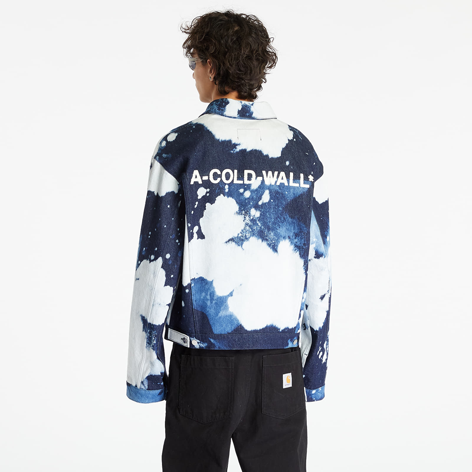 Jackets A COLD WALL Hand Bleached Denim Jacket Bleach Wash Footshop