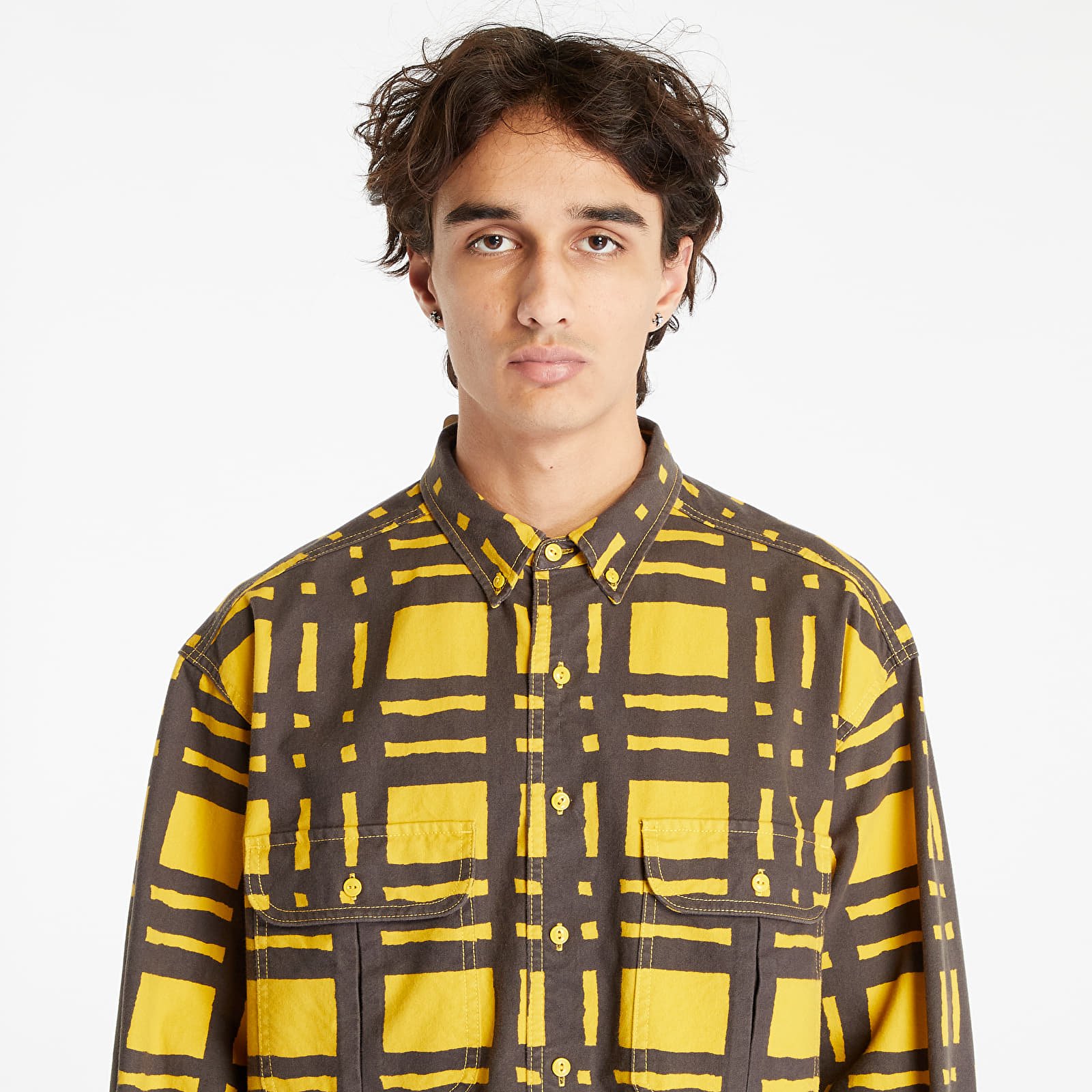 Košile Levi's® Skate L/S Woven Torn Plaid Yellow