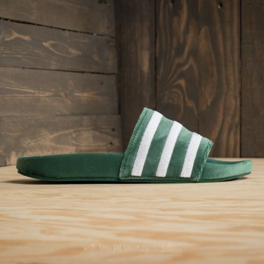 Shoes adidas Adilette Core Green Ftw White Ftw White Footshop