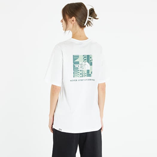 North face white discount red box t shirt