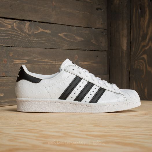 Adidas superstar 80s best sale w shoes black white