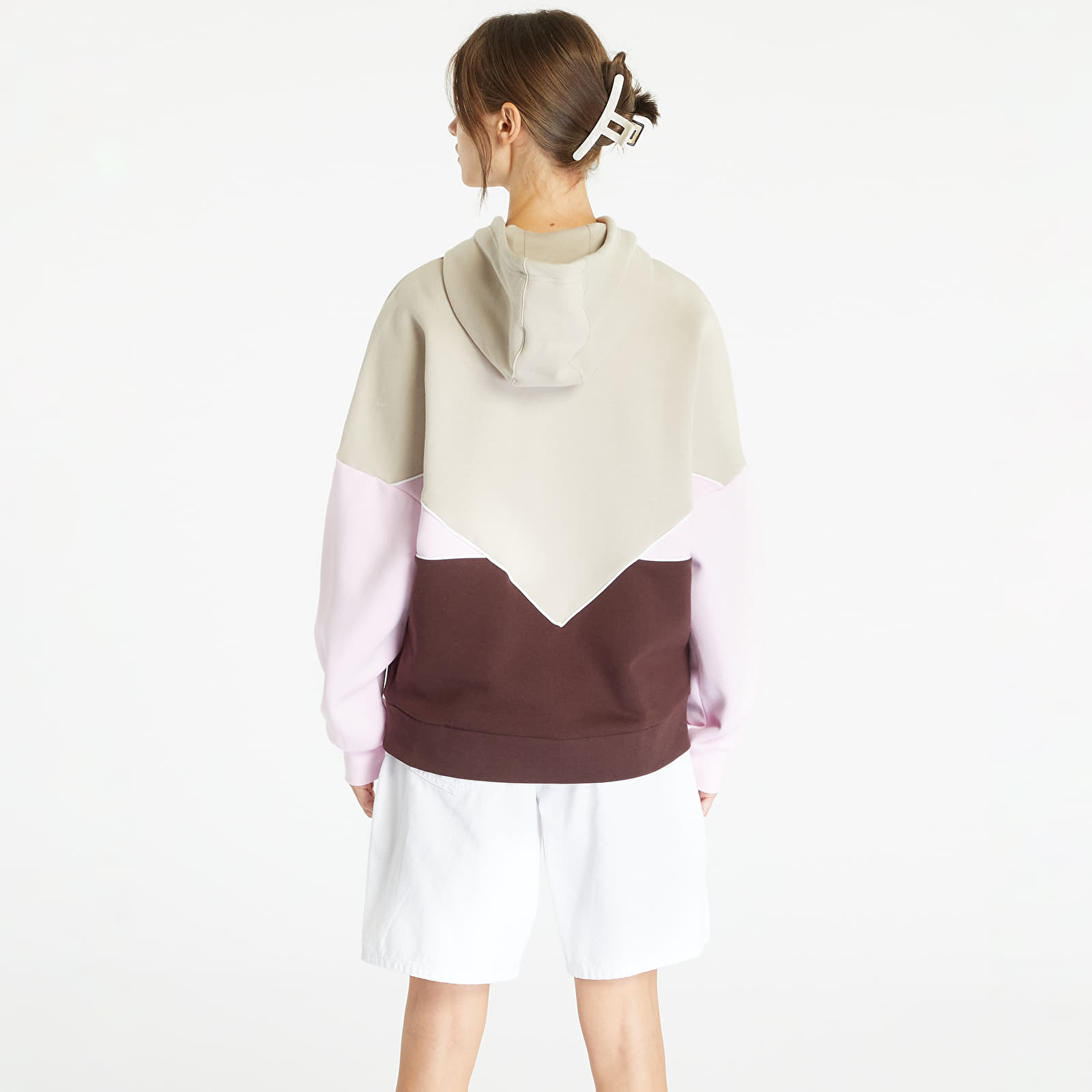 Mikiny adidas Hoodie Orchid Fuchsia/ Wonder Beige