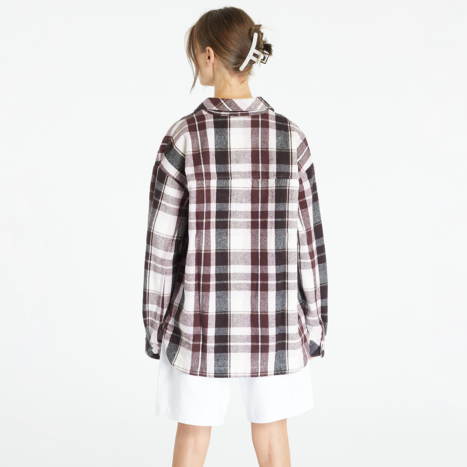 Camisas Vans Eliza Os Woven Shacket Fudge