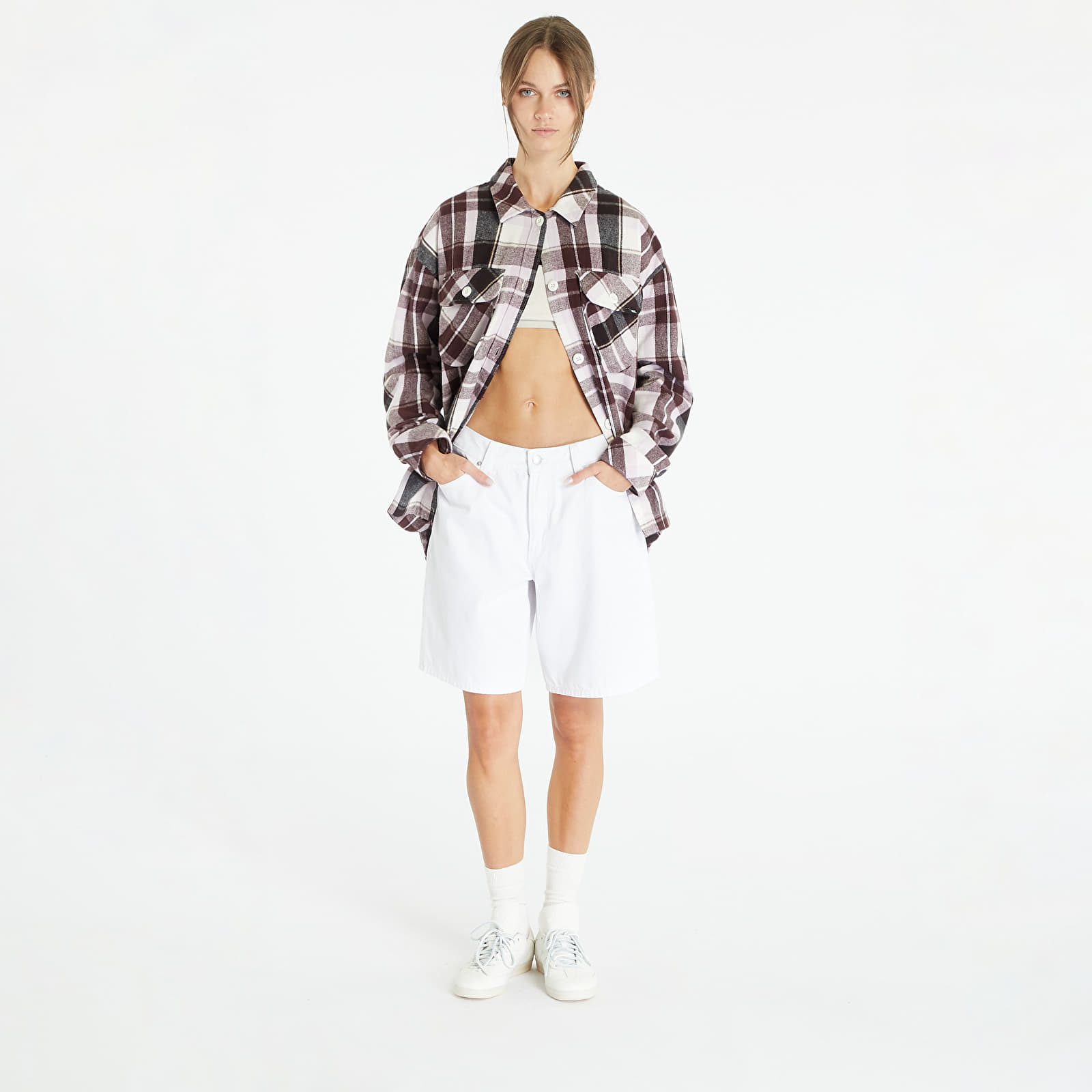 Camisas Vans Eliza Os Woven Shacket Fudge