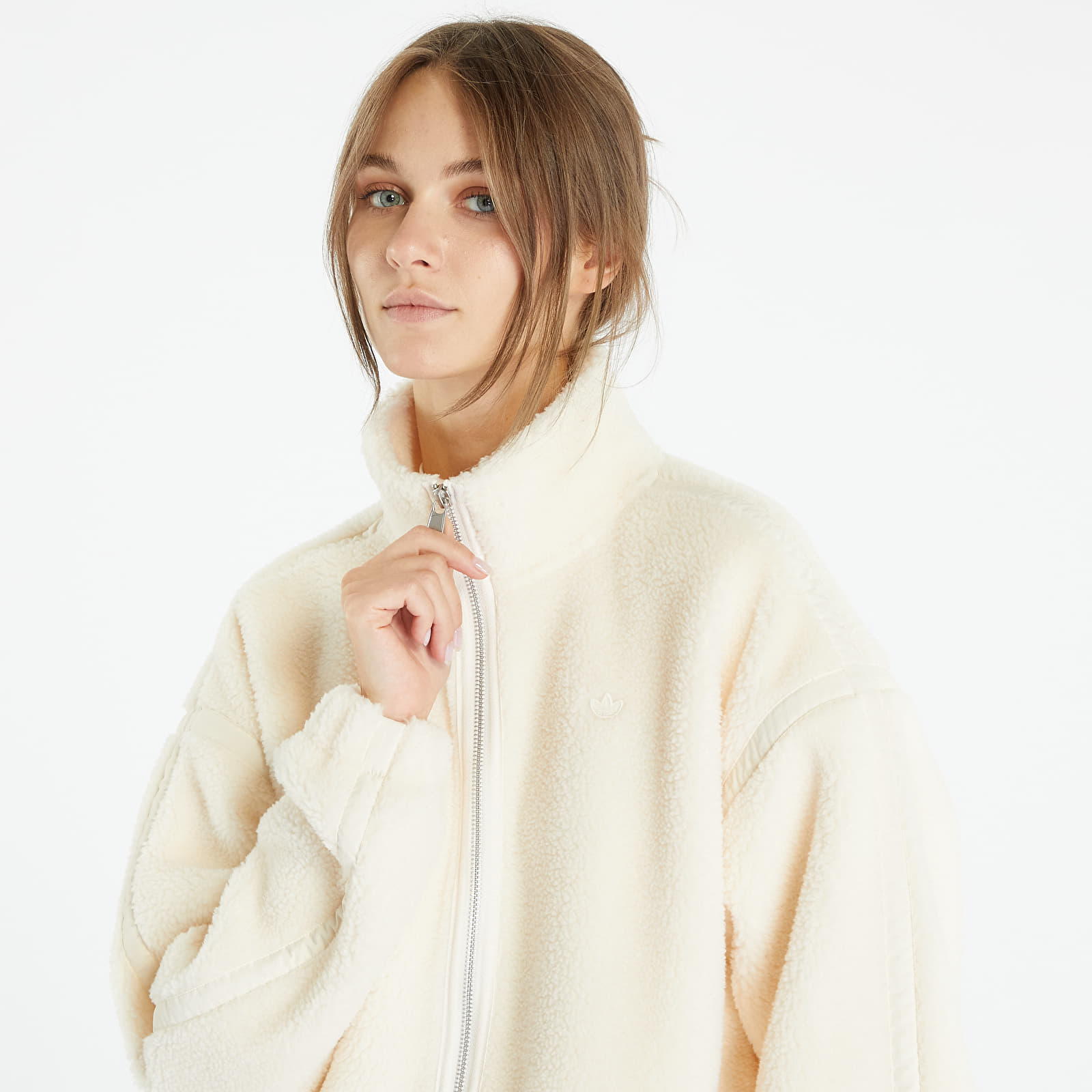 Hoodies and sweatshirts  adidas Originals Premium Essentials Full-Zip Hoded Wonder White