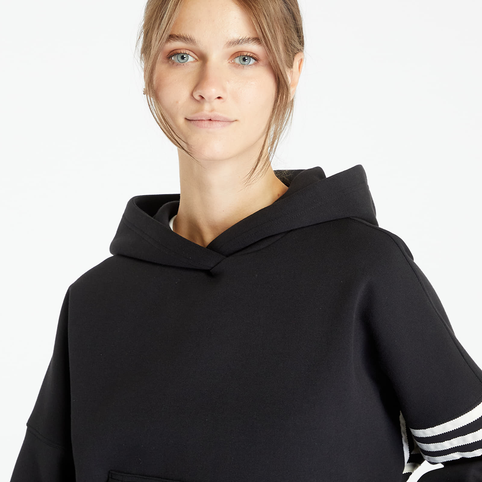 Mikiny adidas Originals Adicolor Neuclassics Hoodie Black