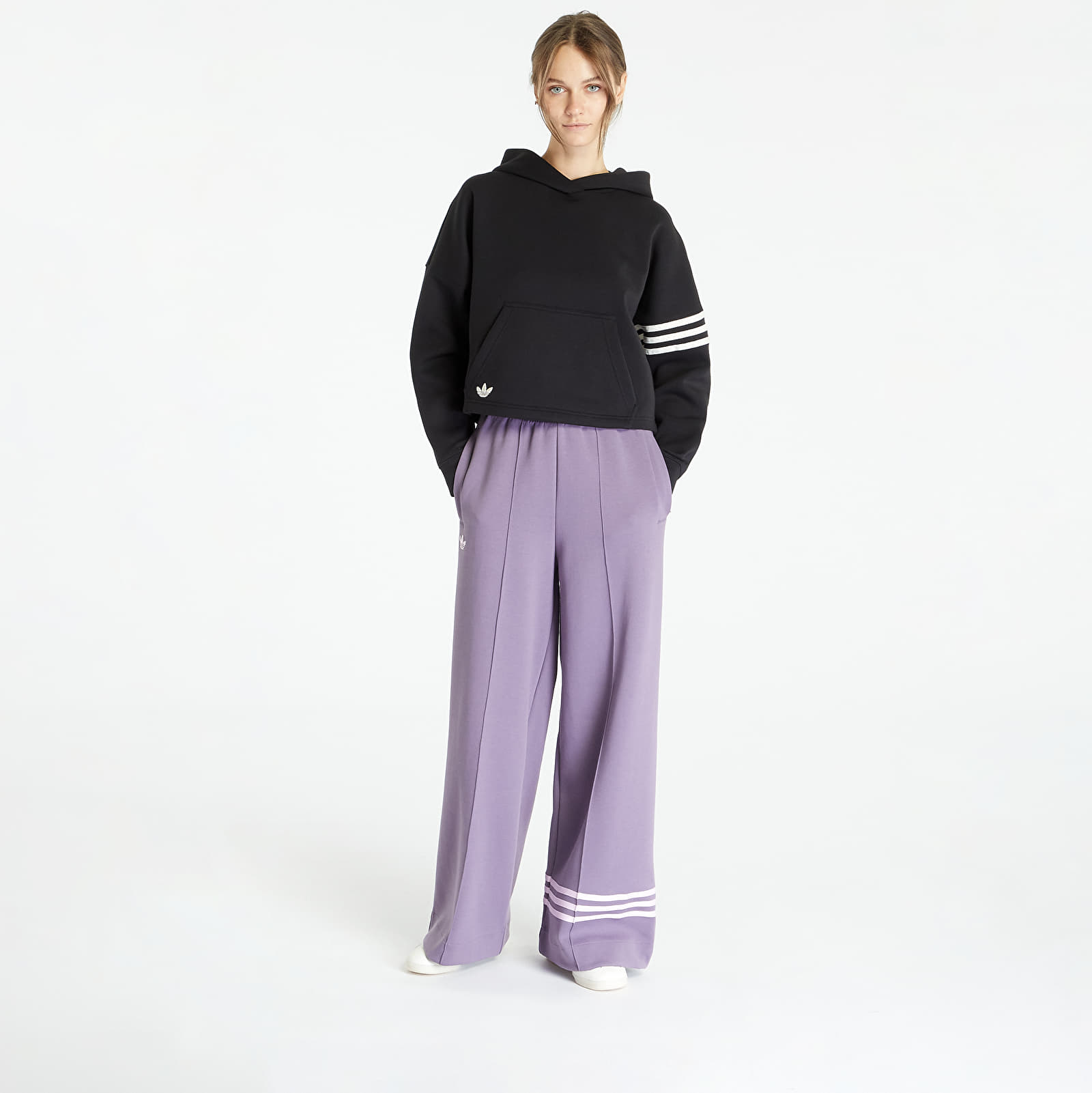 Mikiny adidas Originals Adicolor Neuclassics Hoodie Black