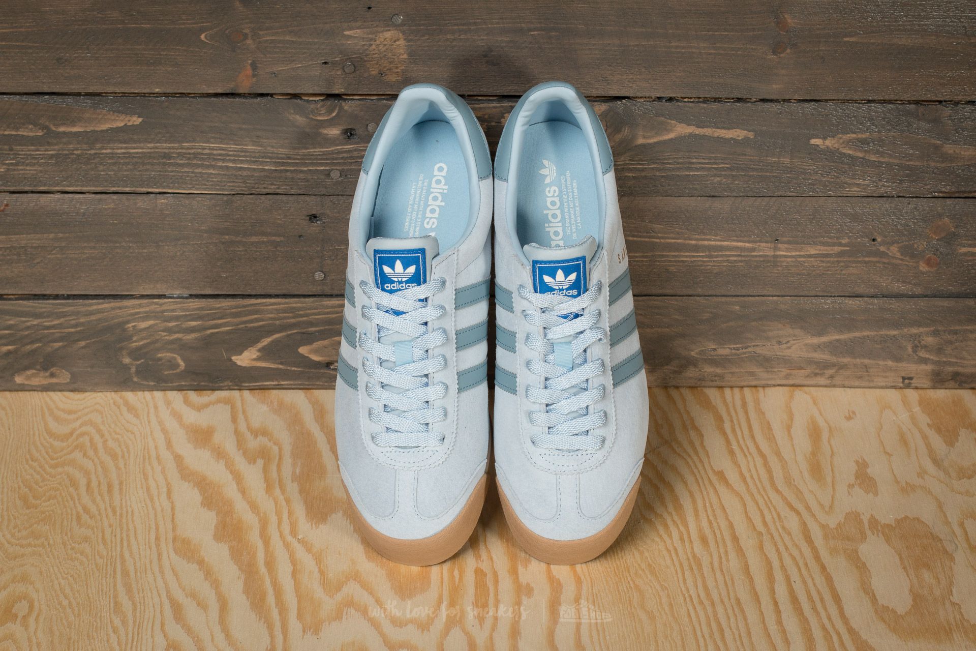 Herren Sneaker und Schuhe adidas Samoa Vintage Tactile Blue Core White Gold Metallic Footshop
