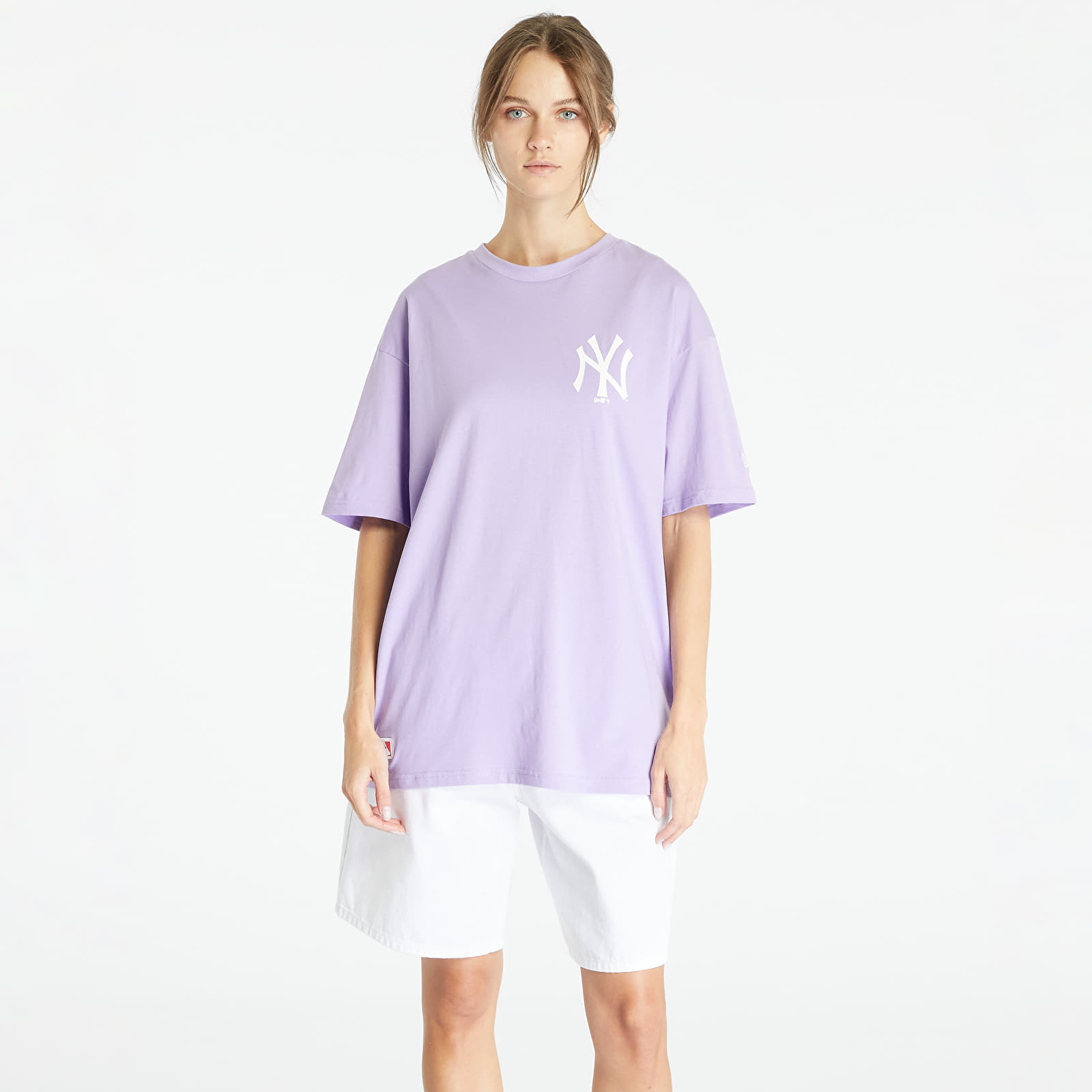 Tričká New Era New York Yankees MLB League Essential Oversized T-Shirt UNISEX Purple