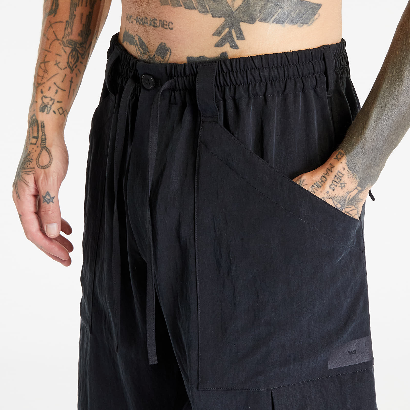 Pantaloni Y-3 Utility Cuffed Cargo Pants Black