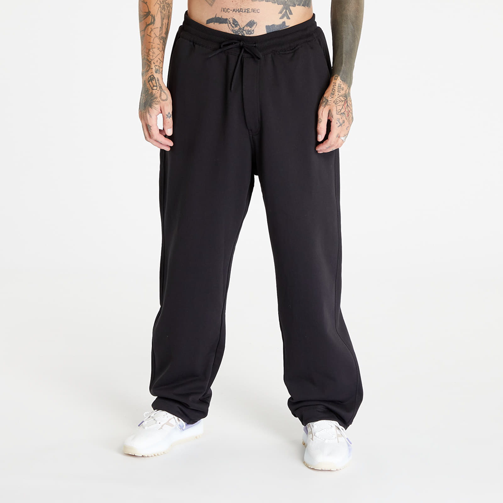 adidas Y-3 Organic Cotton Terry Cuffed Pants - Black