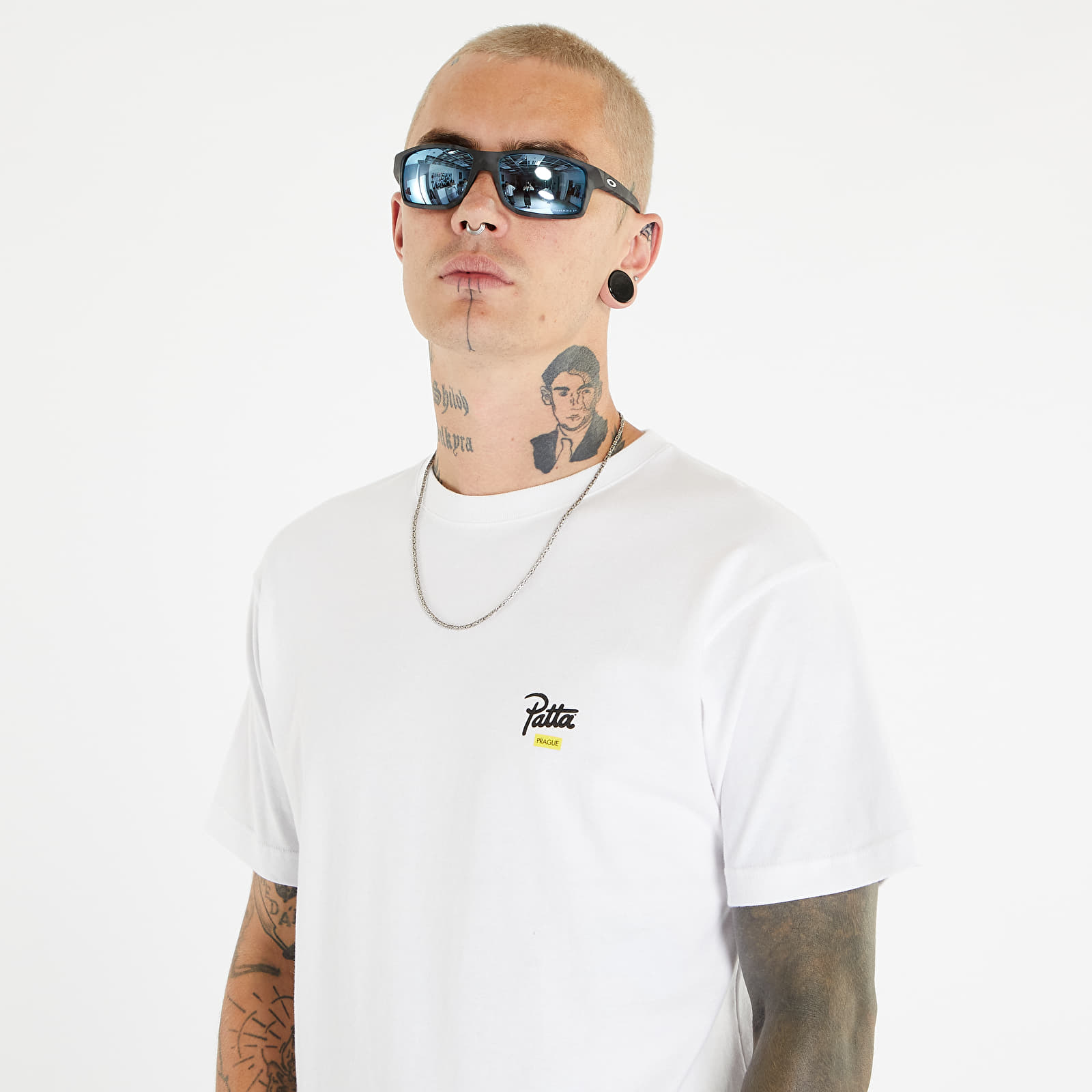 Majice T-shirt Patta Prague City Short Sleeve T-Shirt UNISEX White