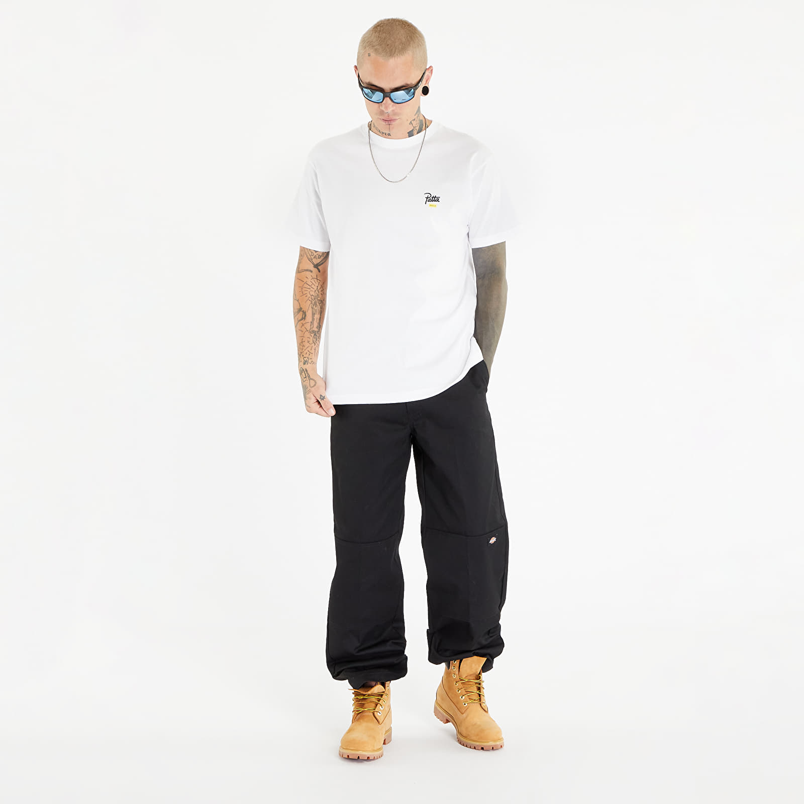Majice T-shirt Patta Prague City Short Sleeve T-Shirt UNISEX White