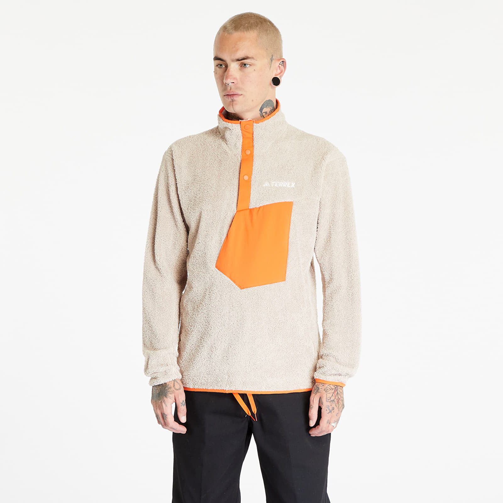 Hoodies and sweatshirts adidas Terrex Xploric High Pile Fleece Pullover Wonder Beige