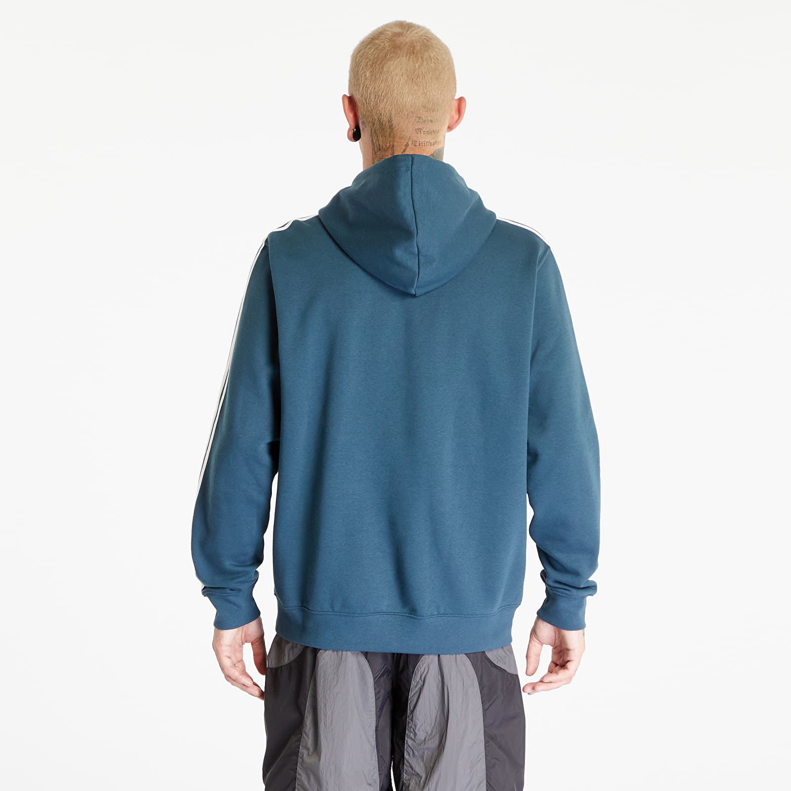 Adidas striped hoodie mens top